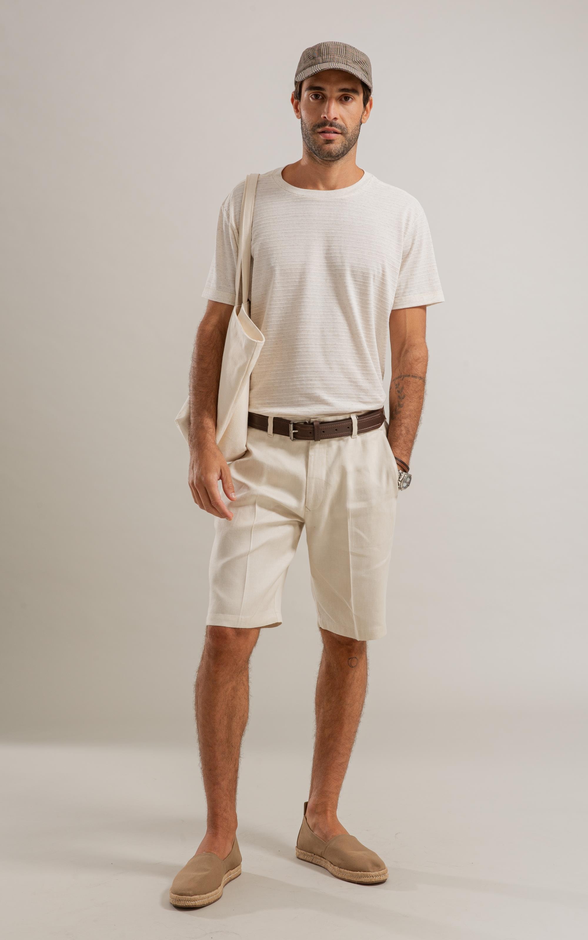 Bermuda Linho  Dahlia Long Natural