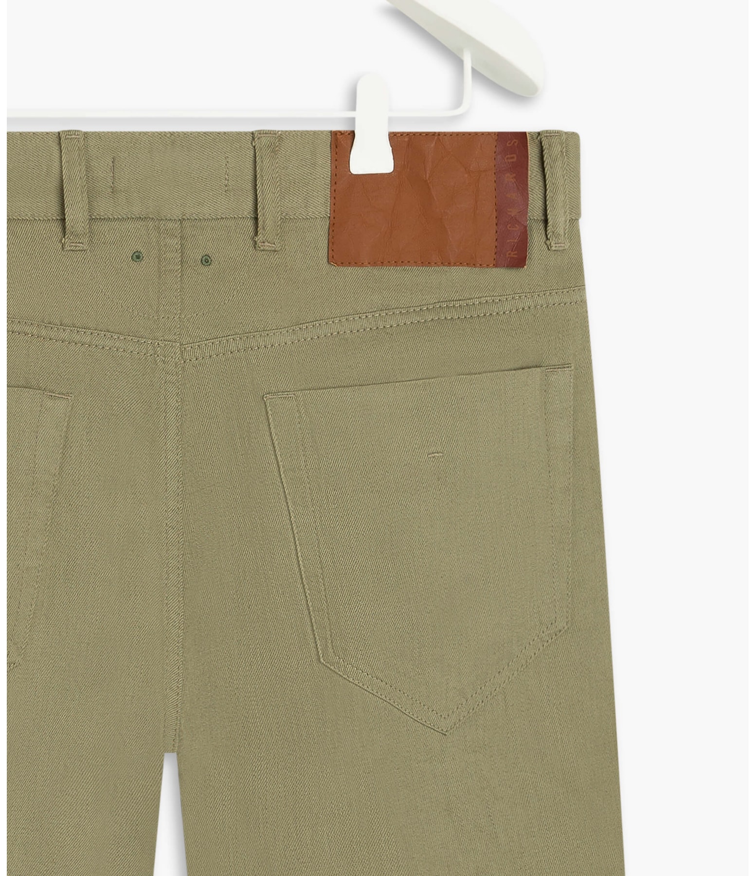 Bermuda Linho  Five Pockets Estonia Verde Militar