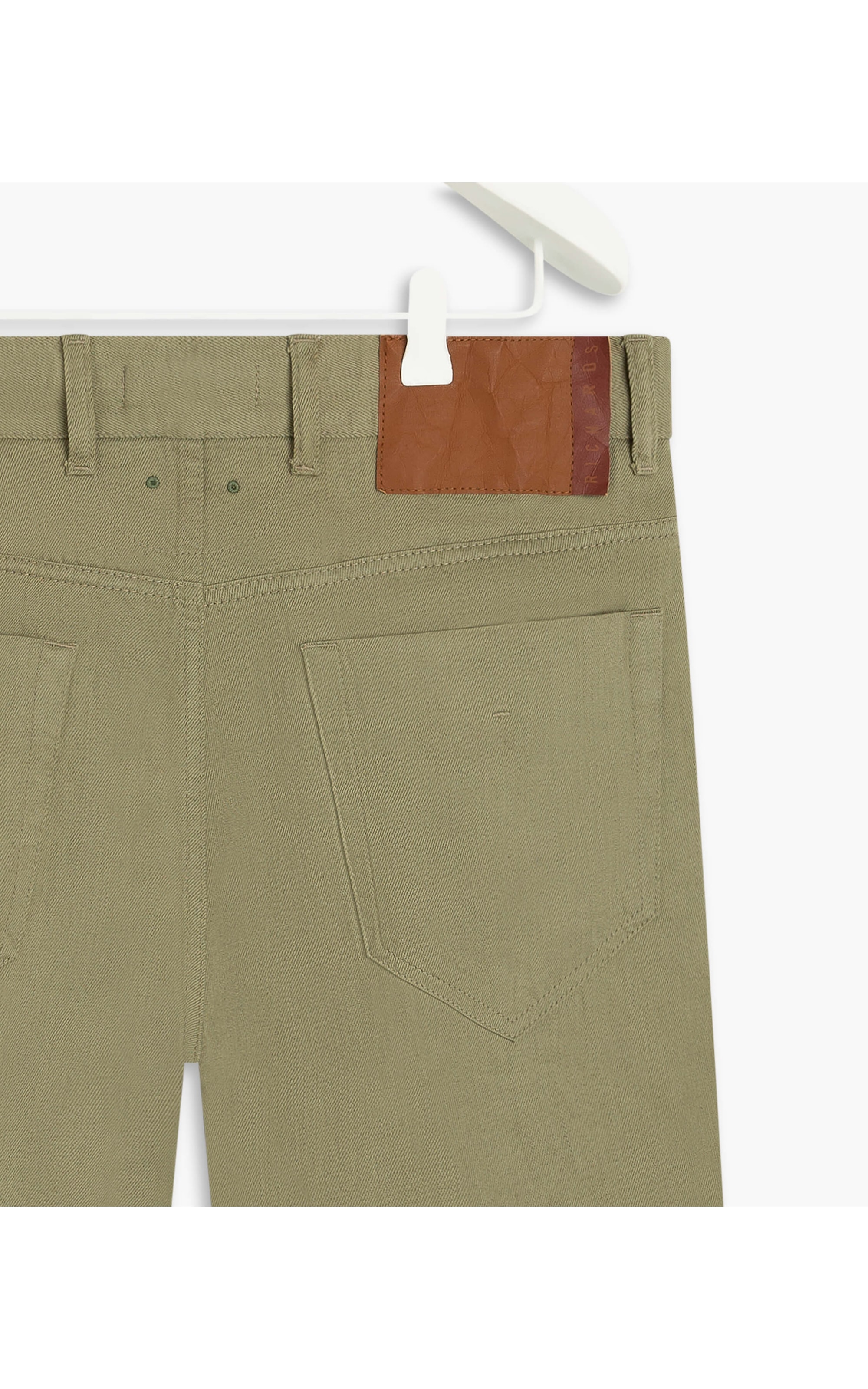 Bermuda Linho  Five Pockets Estonia Verde Militar
