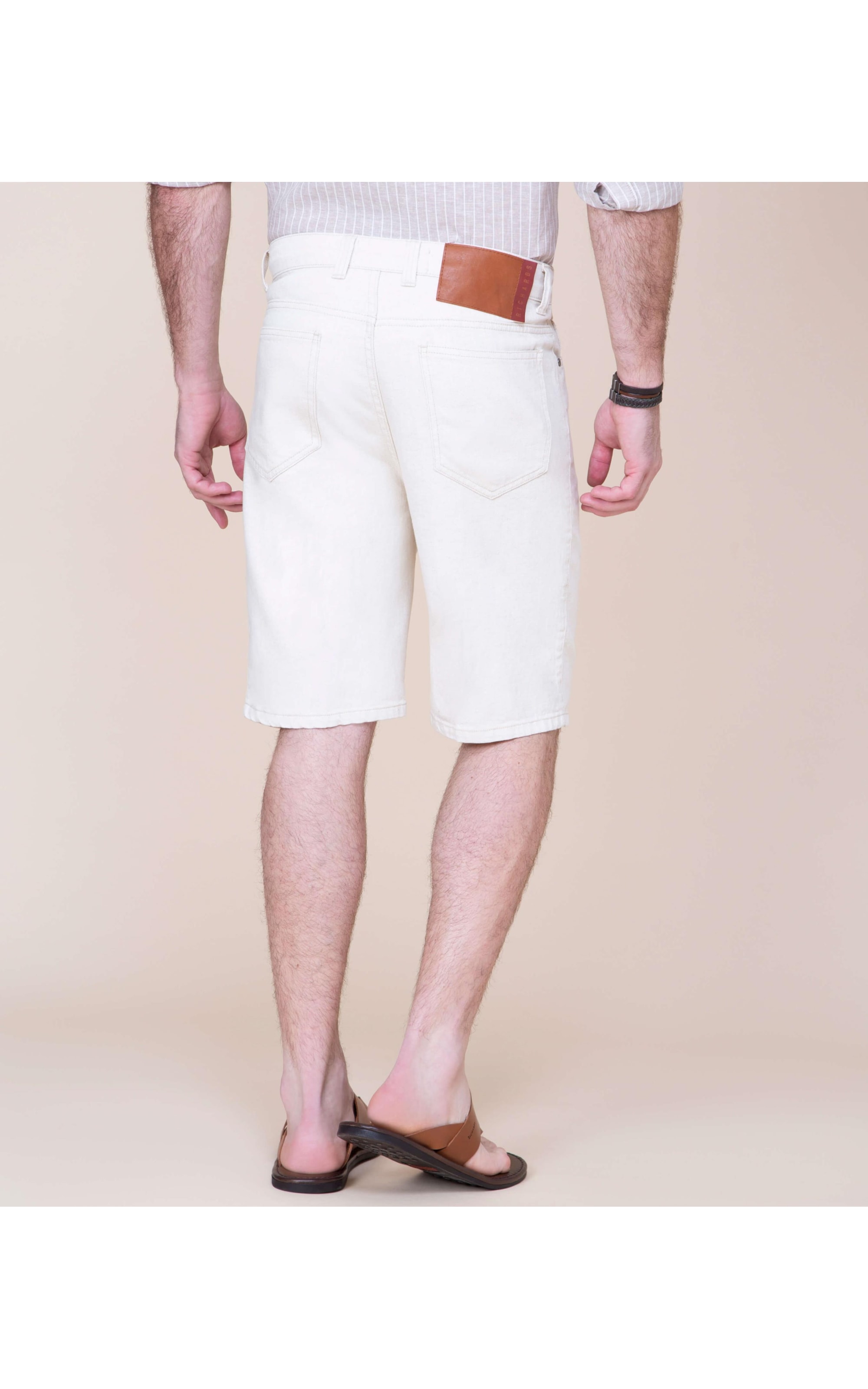 Bermuda Linho  Five Pockets Kactus Natural