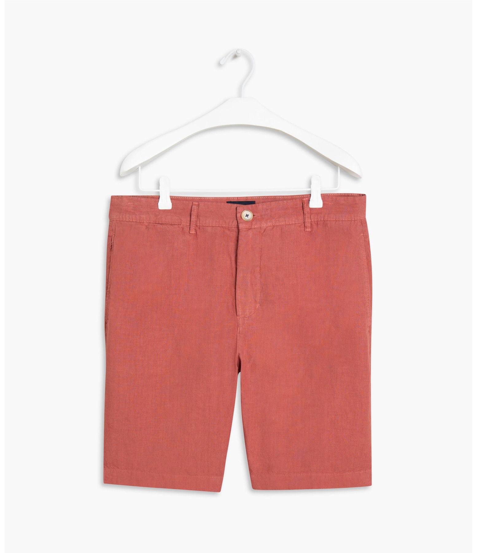 Bermuda Linho Garment Dye Tijolo