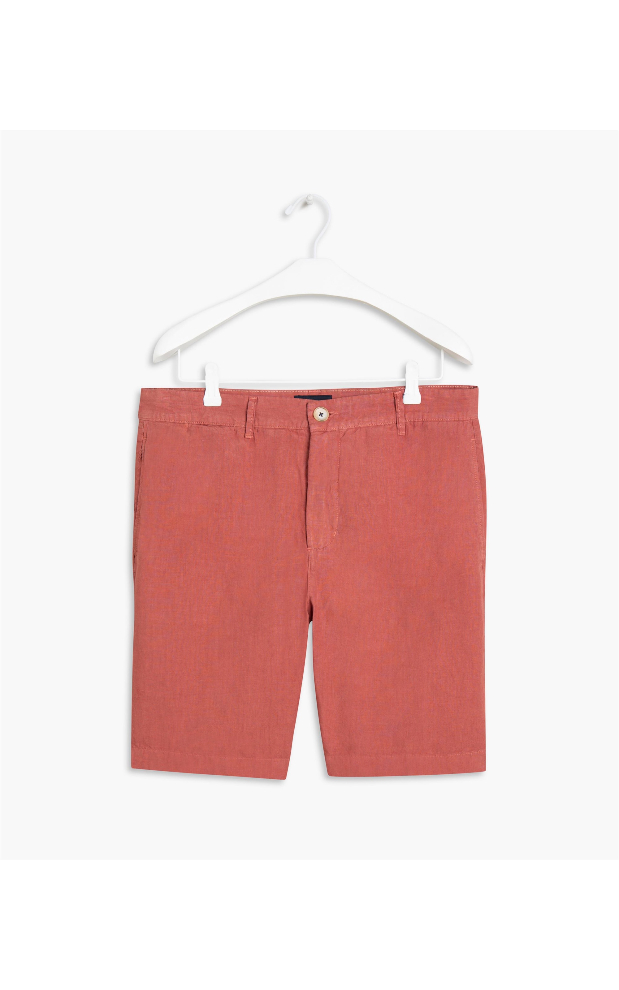 Bermuda Linho Garment Dye Tijolo