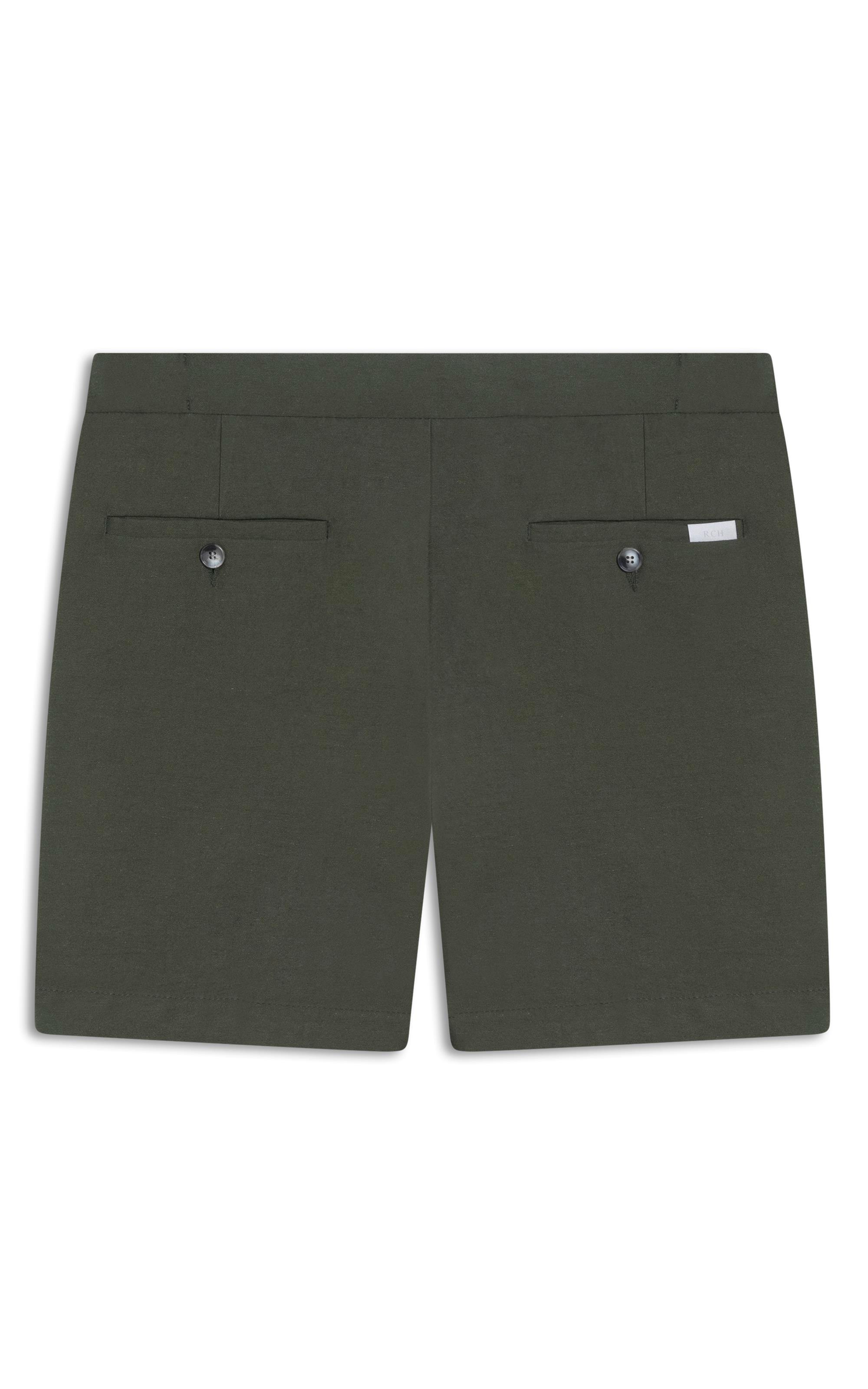Bermuda Linho  Hawaii Marant Verde Militar