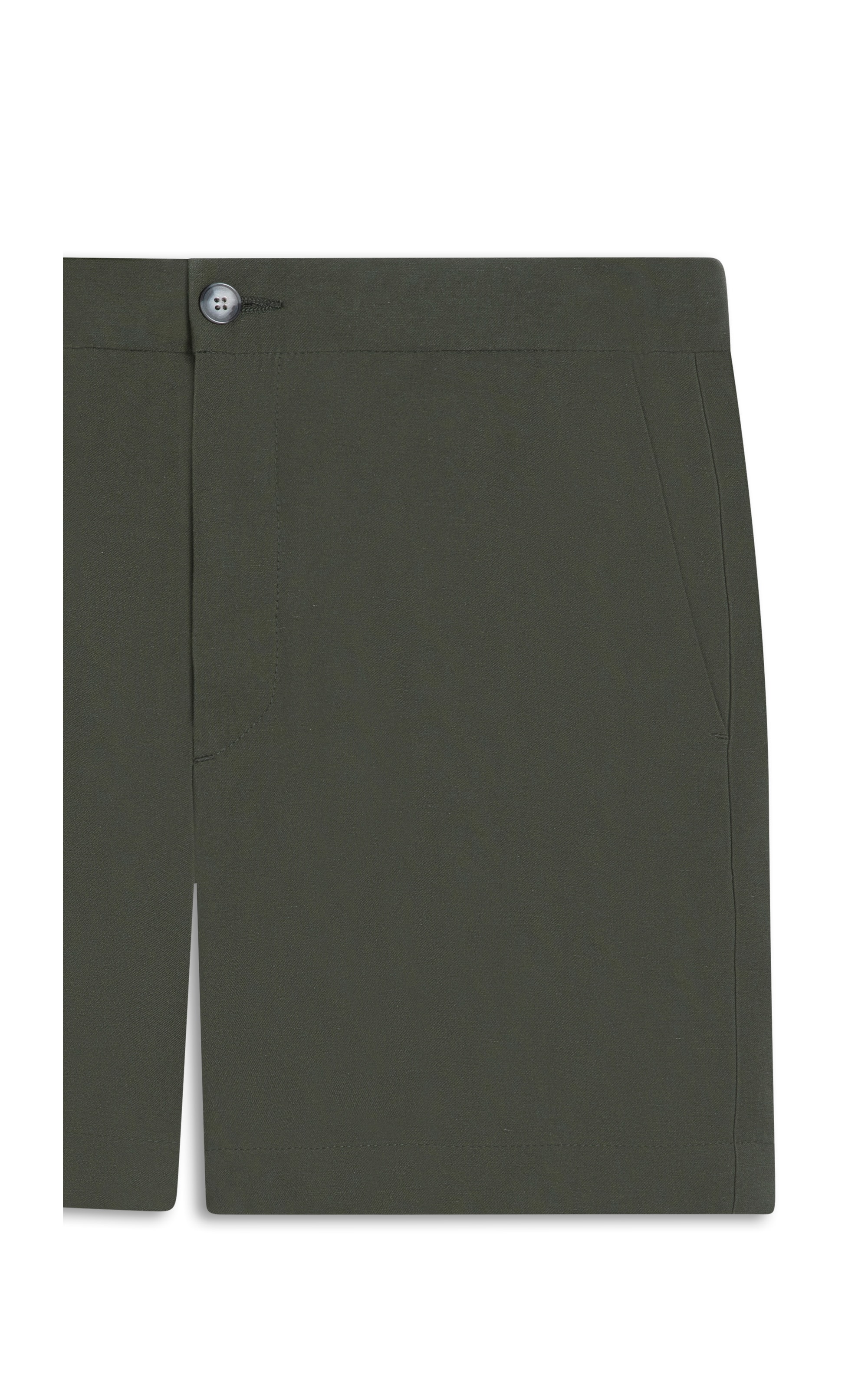 Bermuda Linho  Hawaii Marant Verde Militar