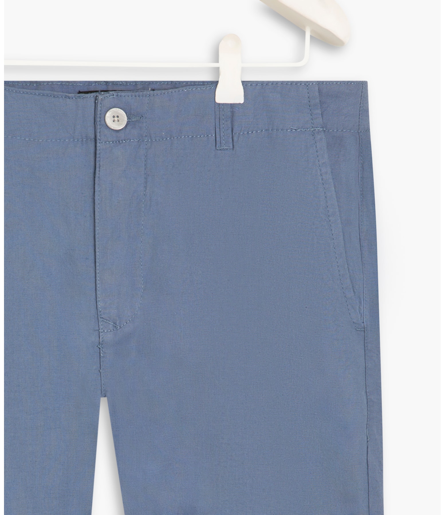Bermuda Linho  Liric Azul Jeans