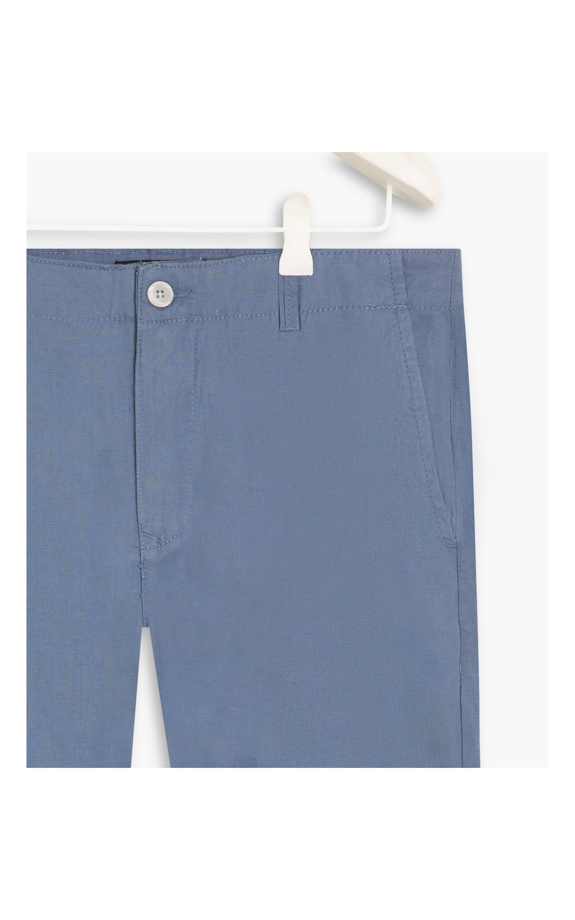 Bermuda Linho  Liric Azul Jeans