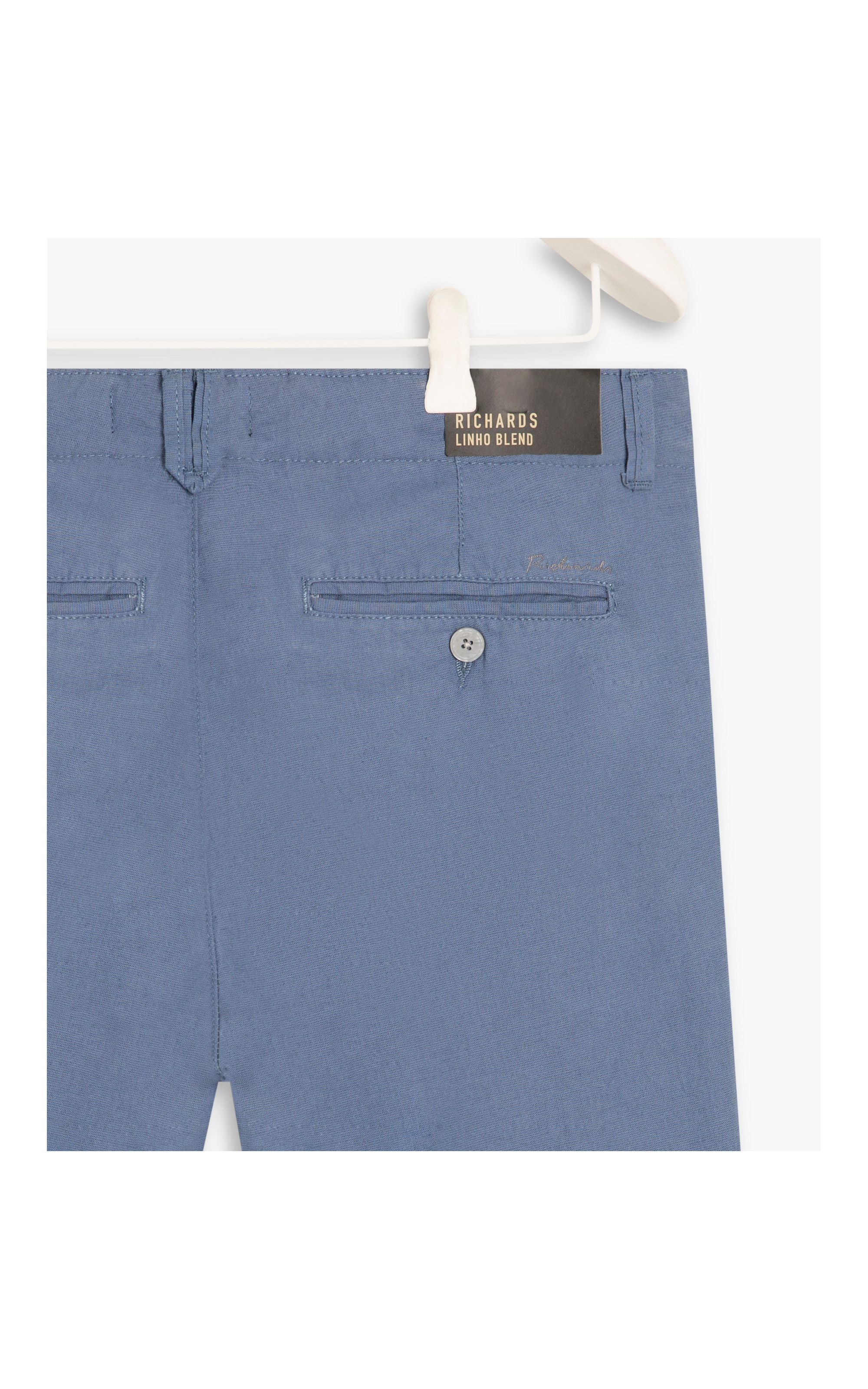 Bermuda Linho  Liric Azul Jeans