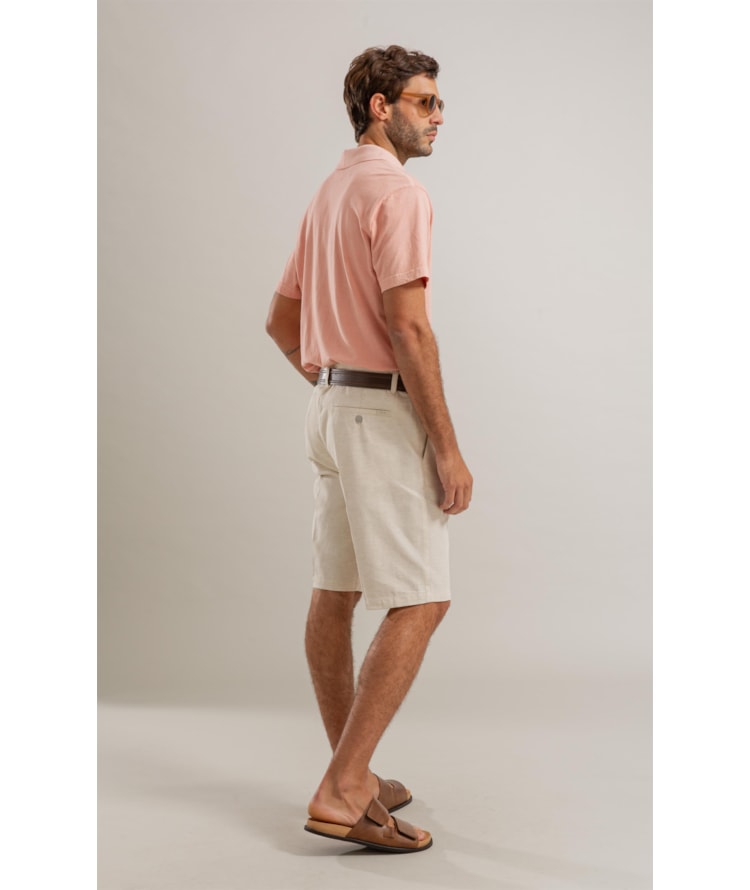 Bermuda Linho  Long Mix Natural