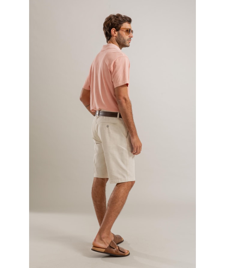 Bermuda Linho  Long Mix Natural