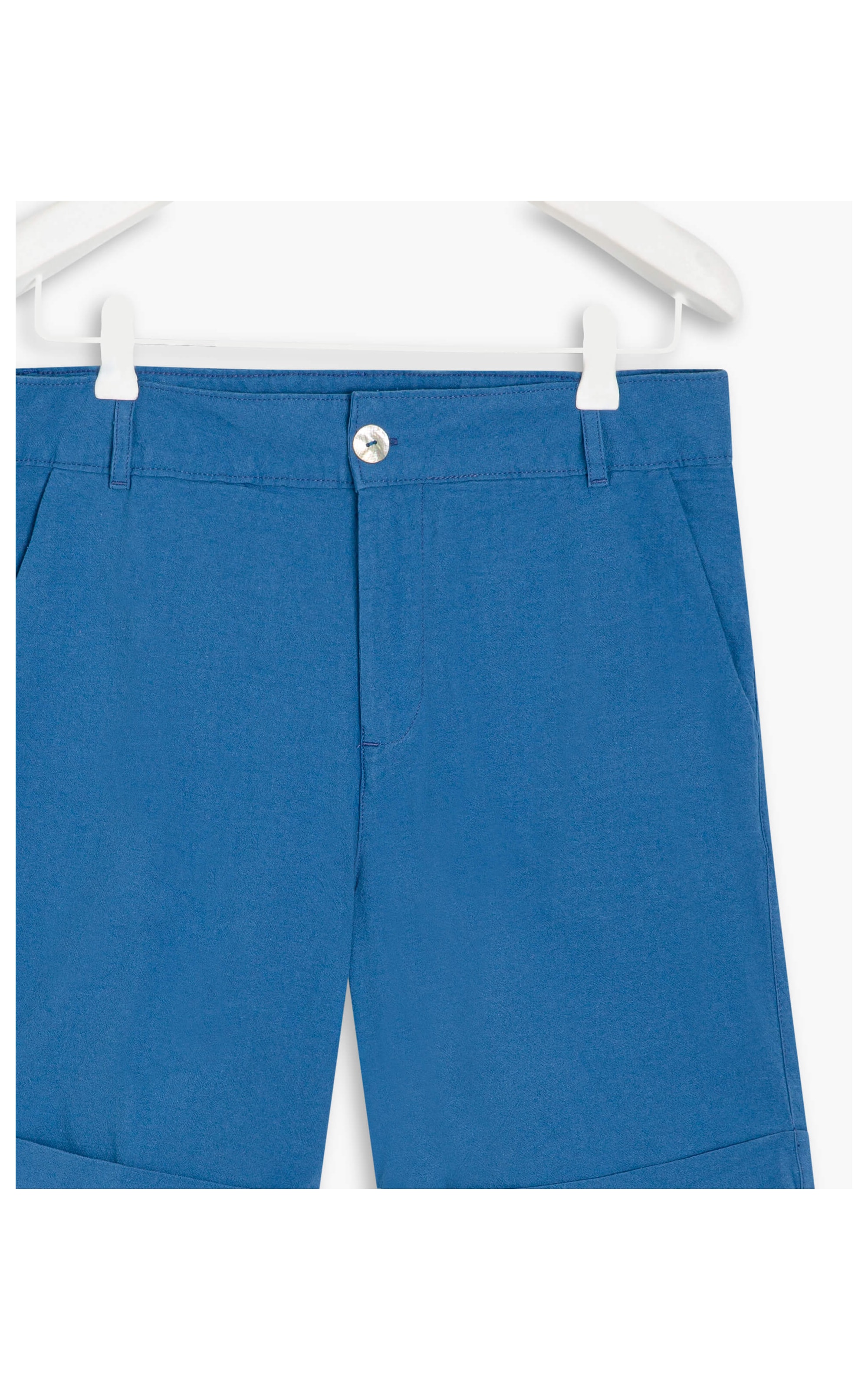 Bermuda Linho  New Stanford Azul Jeans