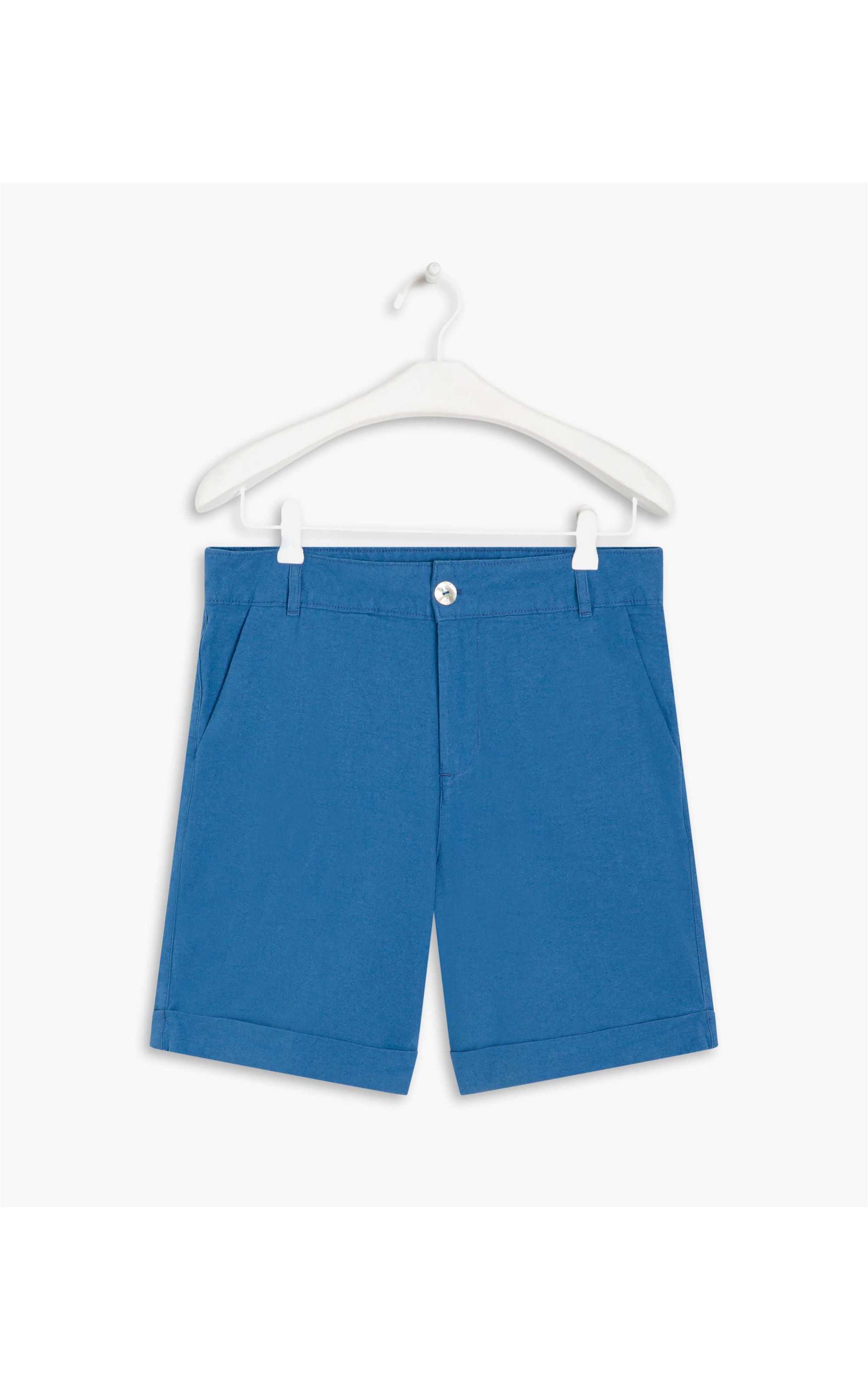 Bermuda Linho  New Stanford Azul Jeans