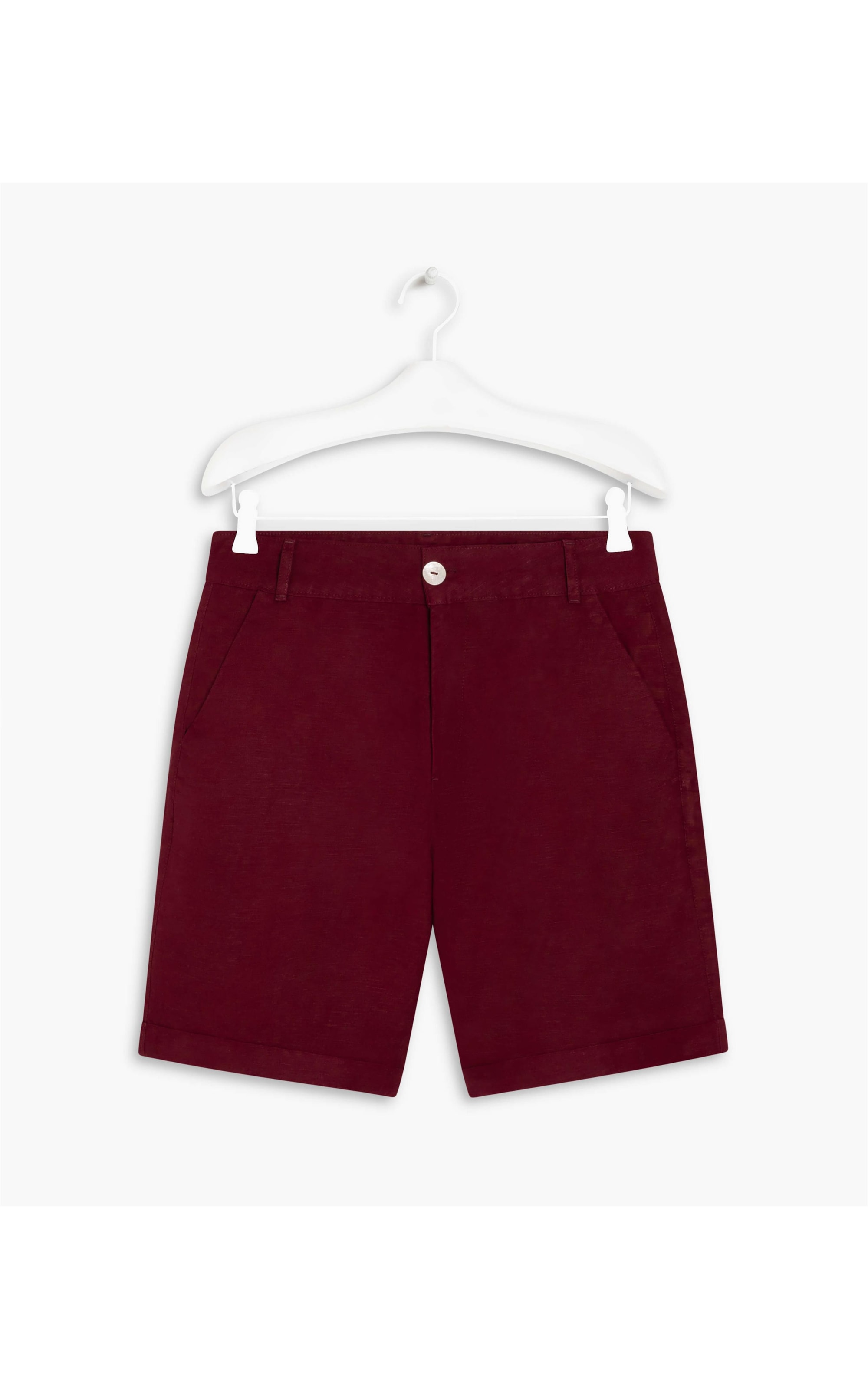 Bermuda Linho  New Stanford Bordeaux