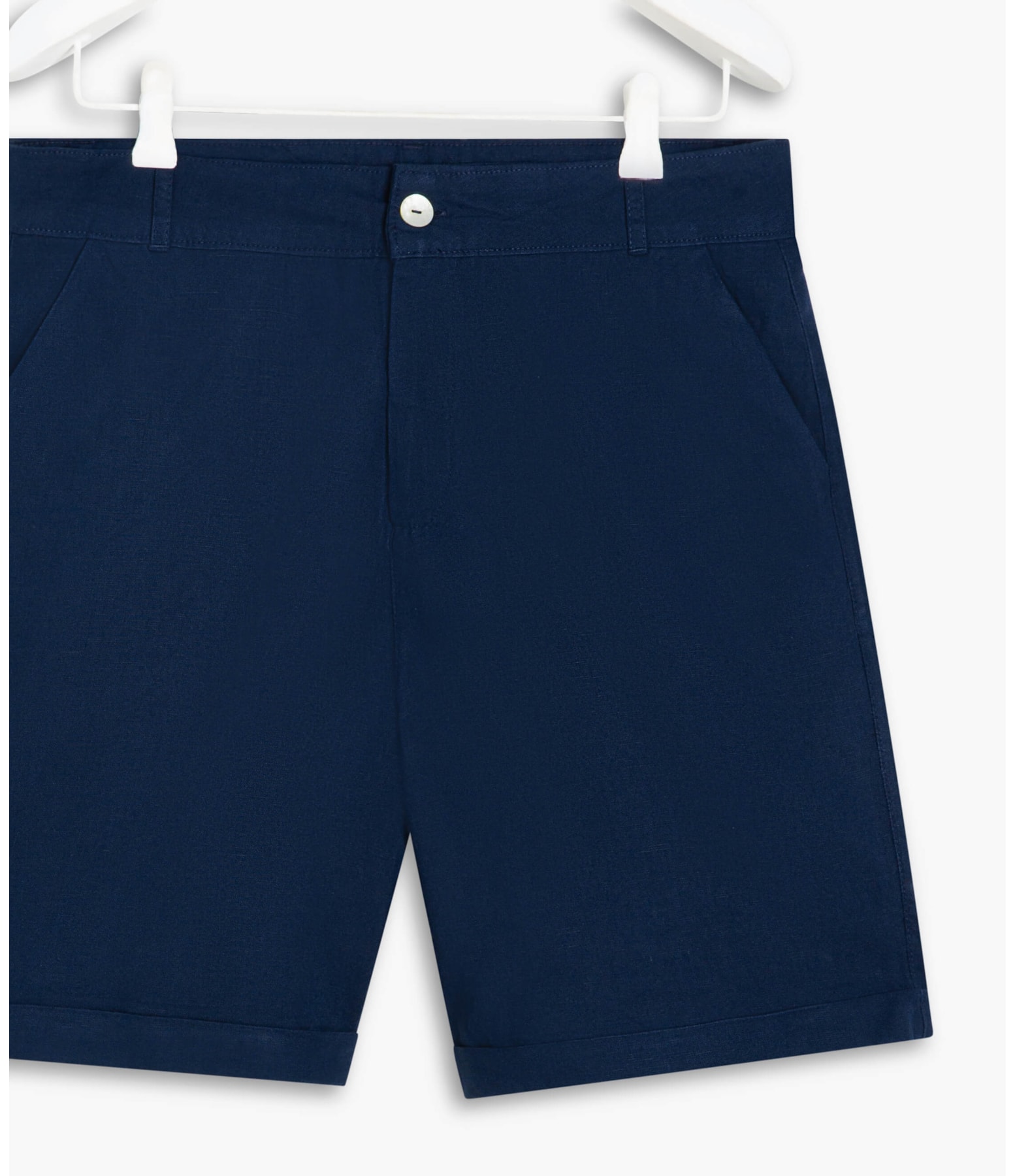 Bermuda Linho  New Stanford Dark Navy