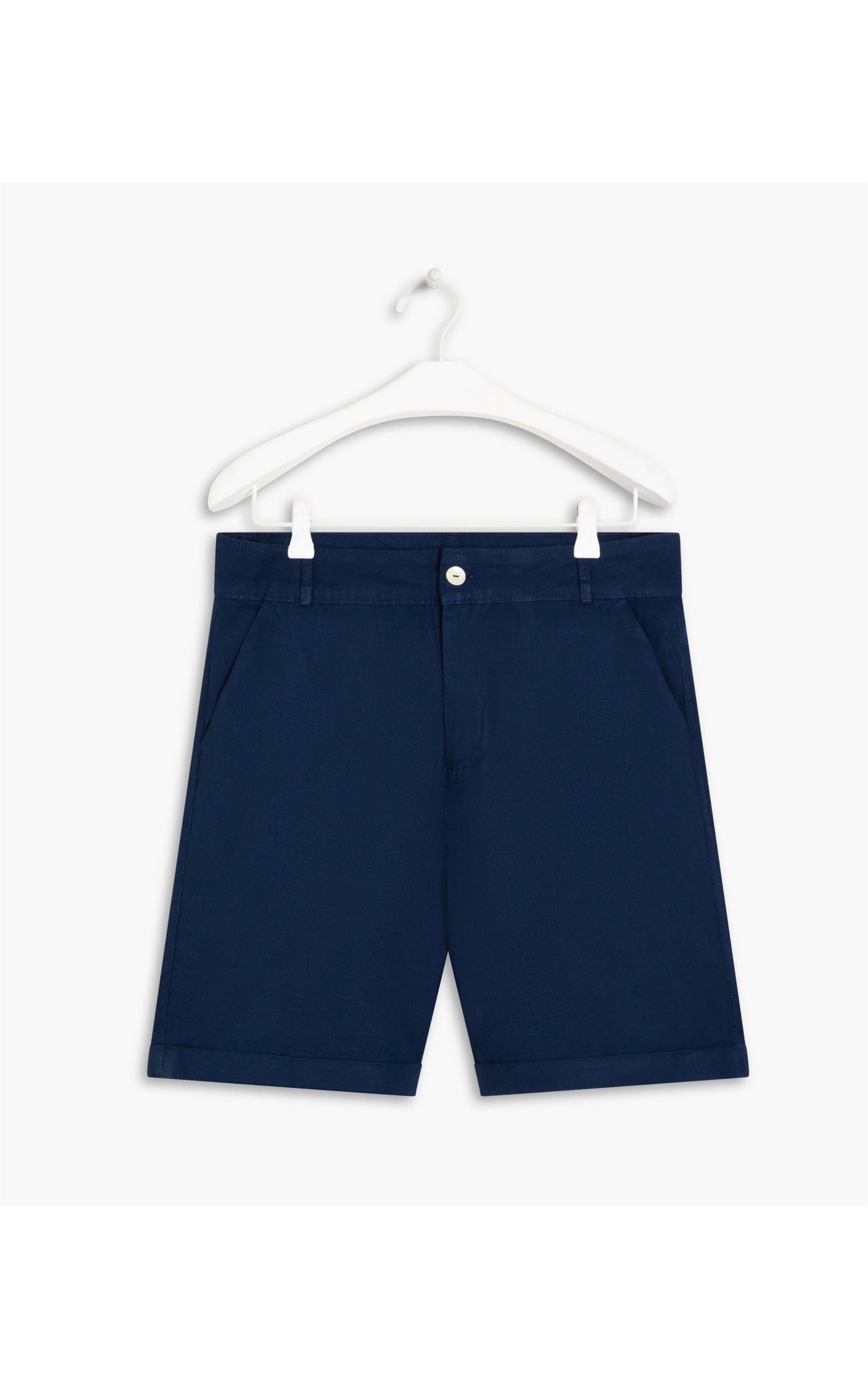 Bermuda Linho  New Stanford Dark Navy