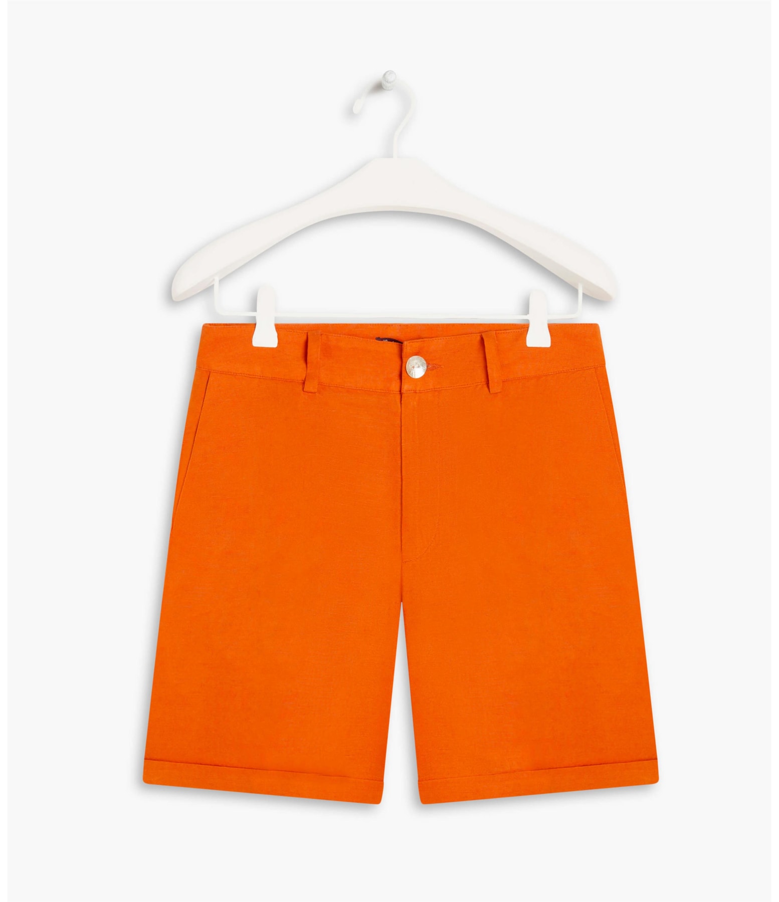 Bermuda Linho  New Stanford Laranja