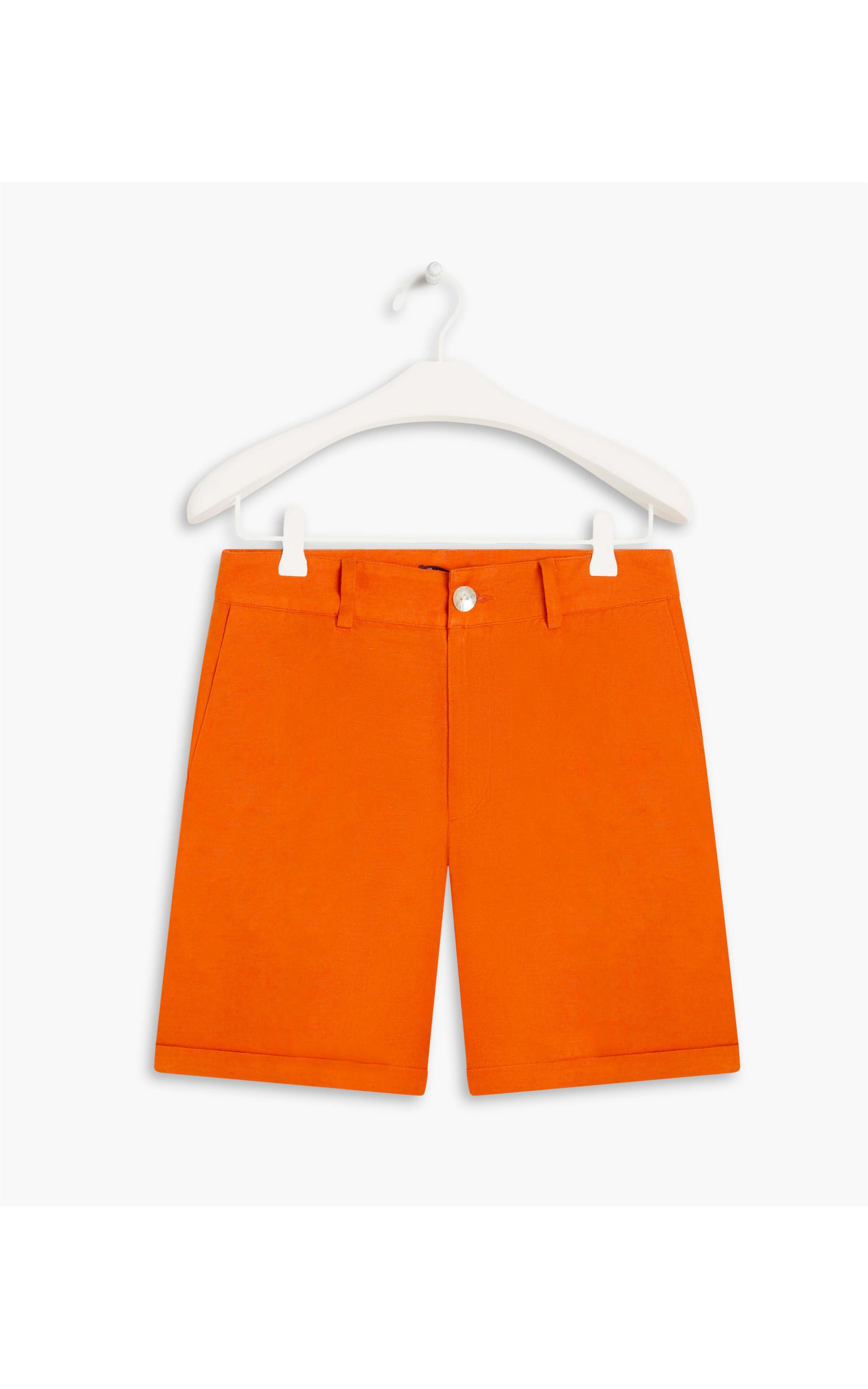 Bermuda Linho  New Stanford Laranja