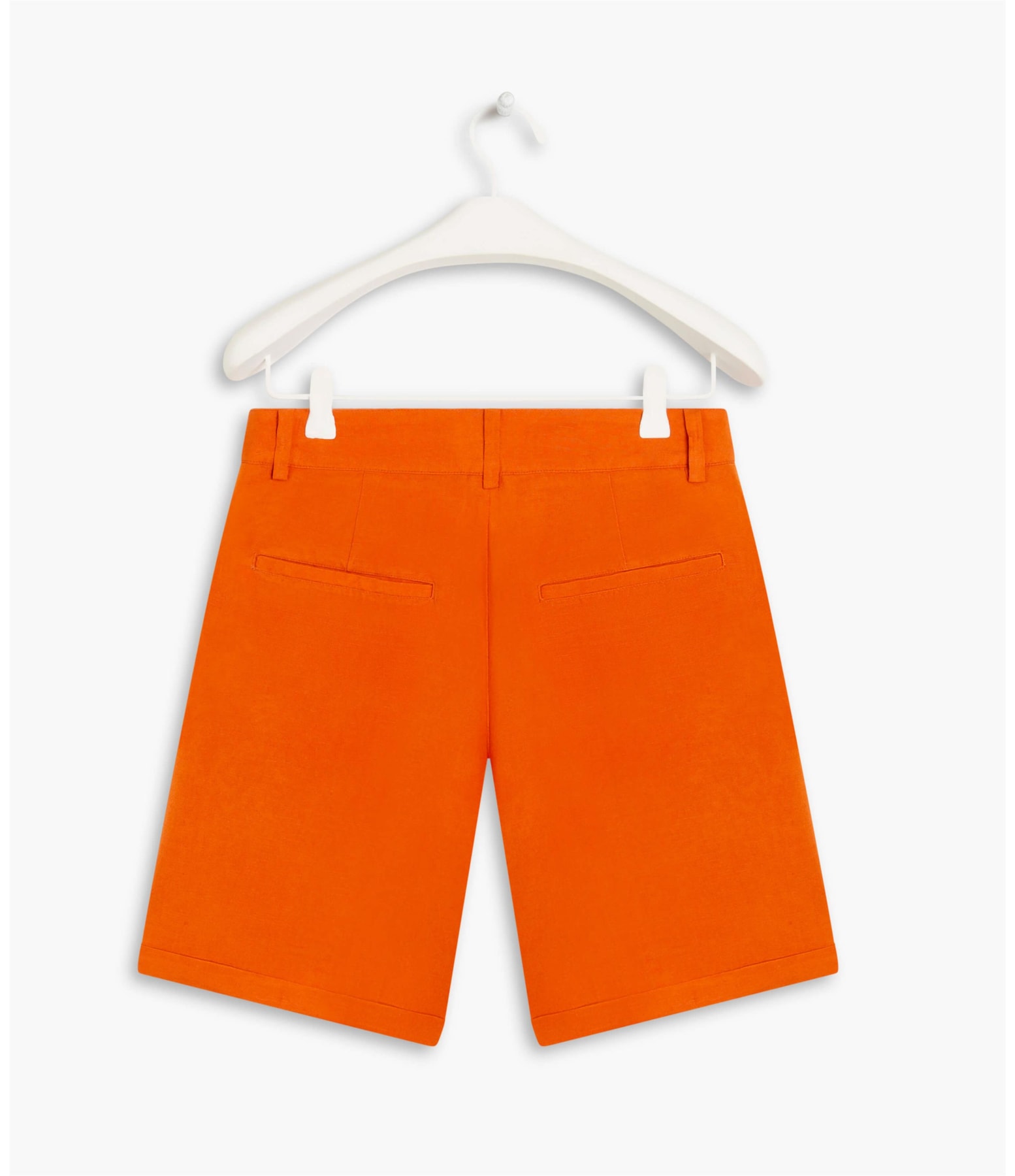Bermuda Linho  New Stanford Laranja