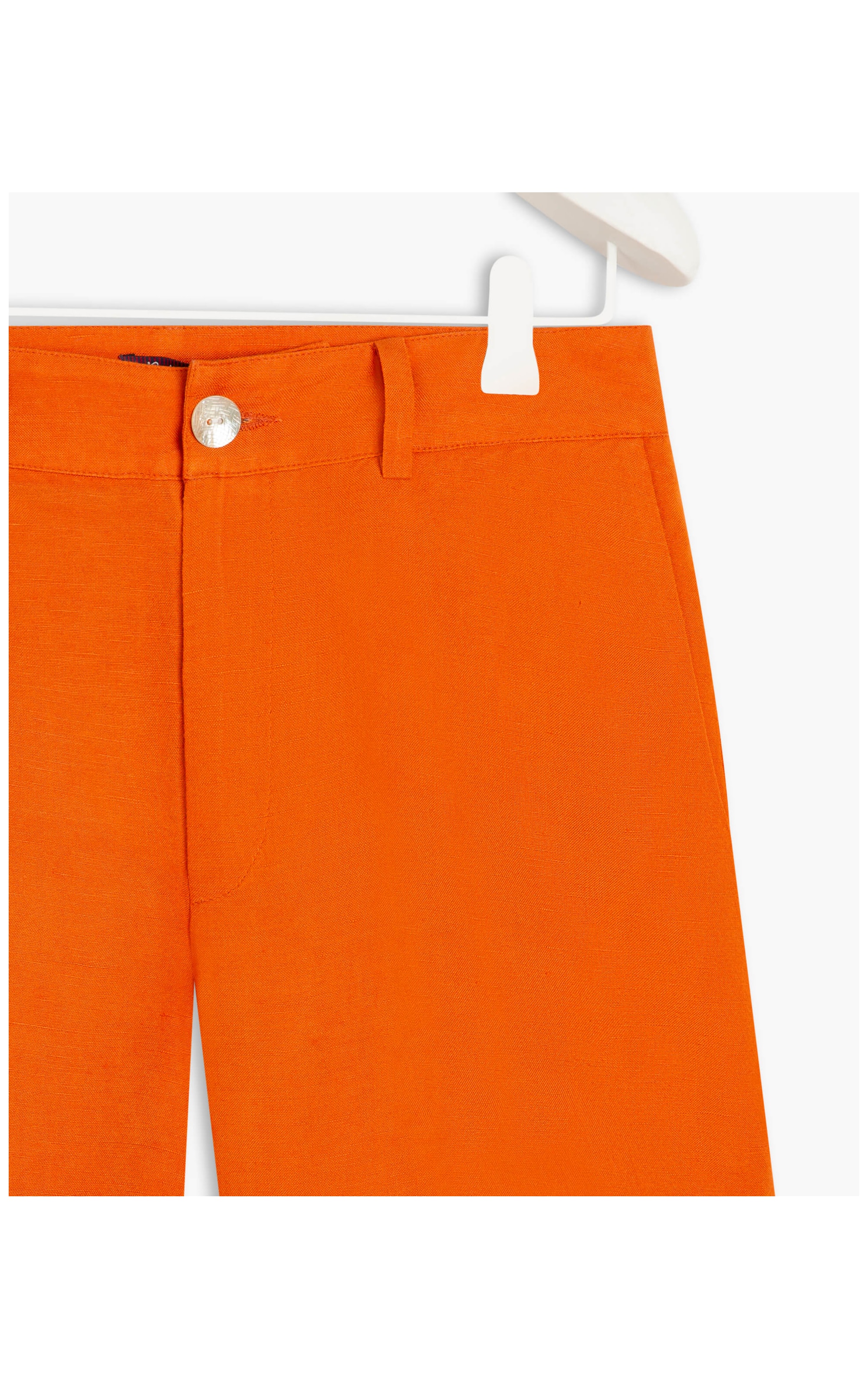 Bermuda Linho  New Stanford Laranja