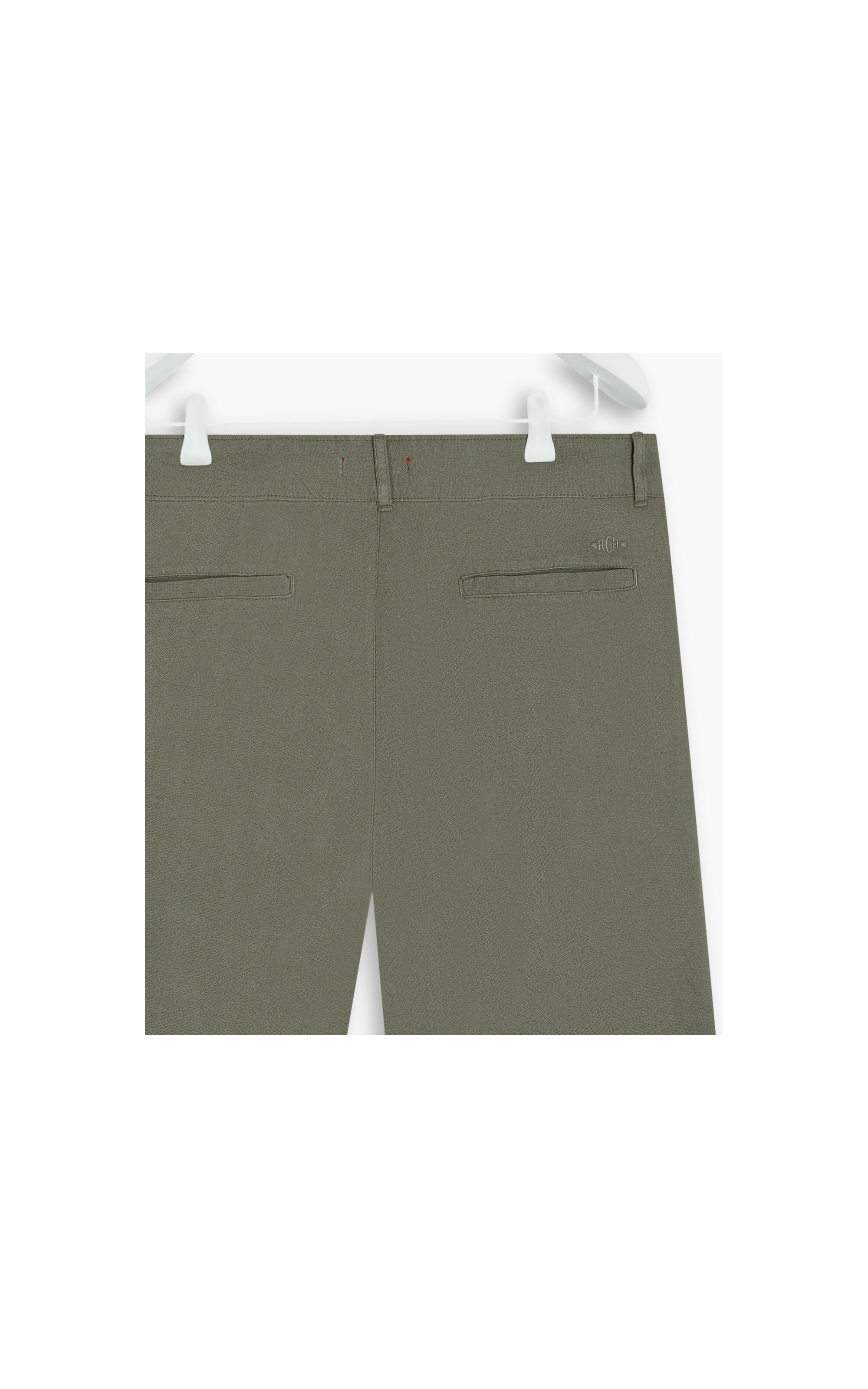 Bermuda Linho  New Stanford Verde Militar