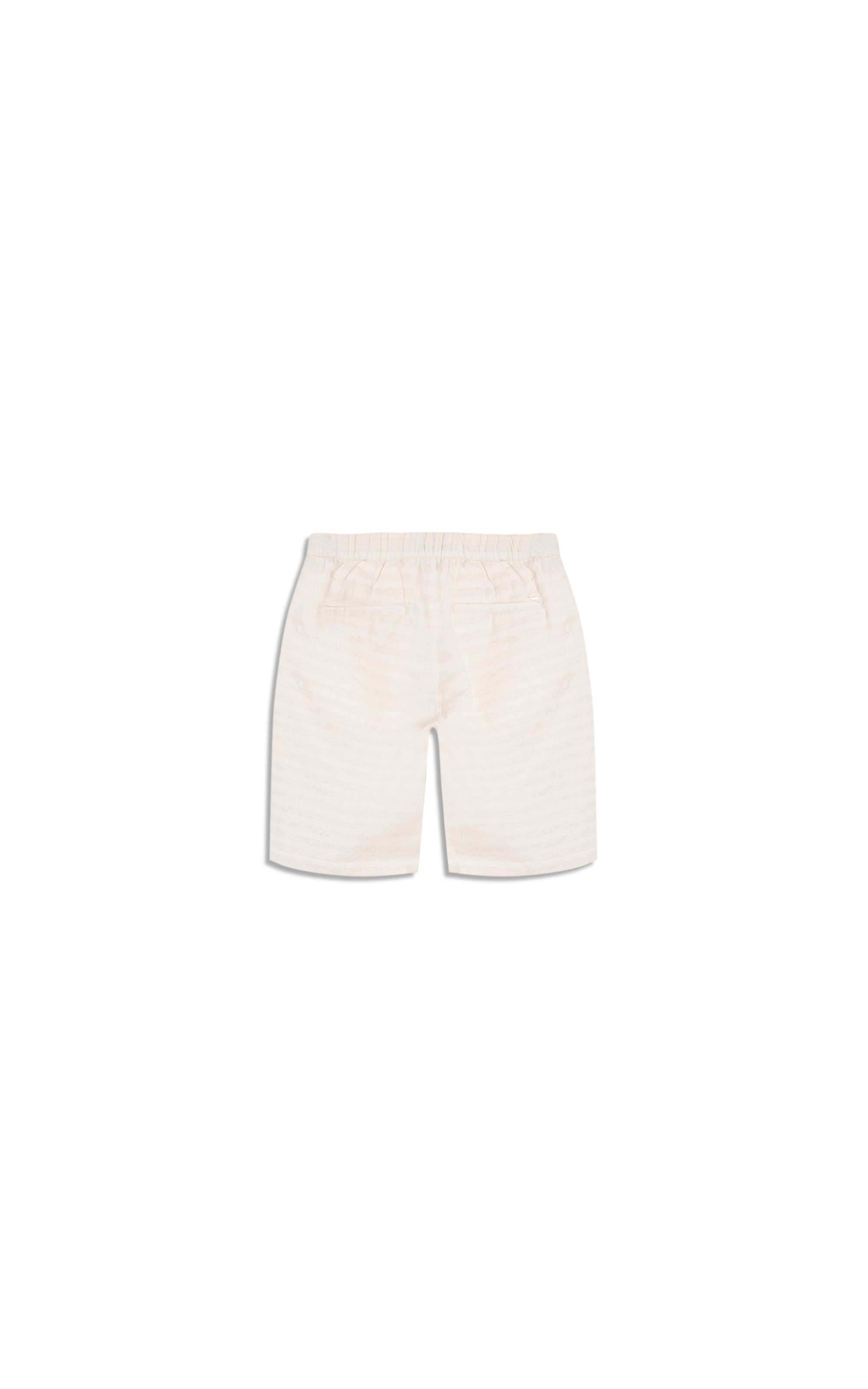 Bermuda Linho  Relax Listrada Cotton Flame Natural