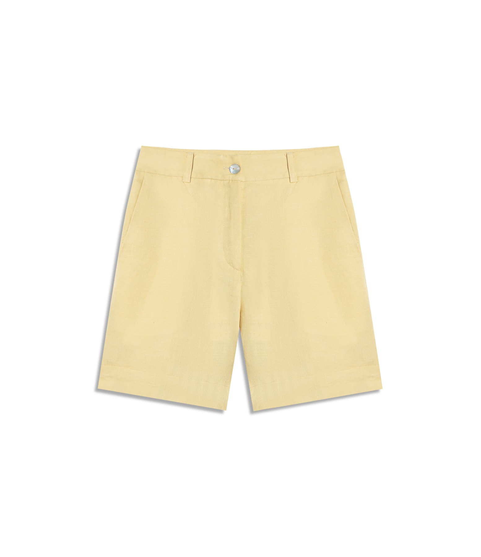 Bermuda Linho  Stanford Amarelo Claro