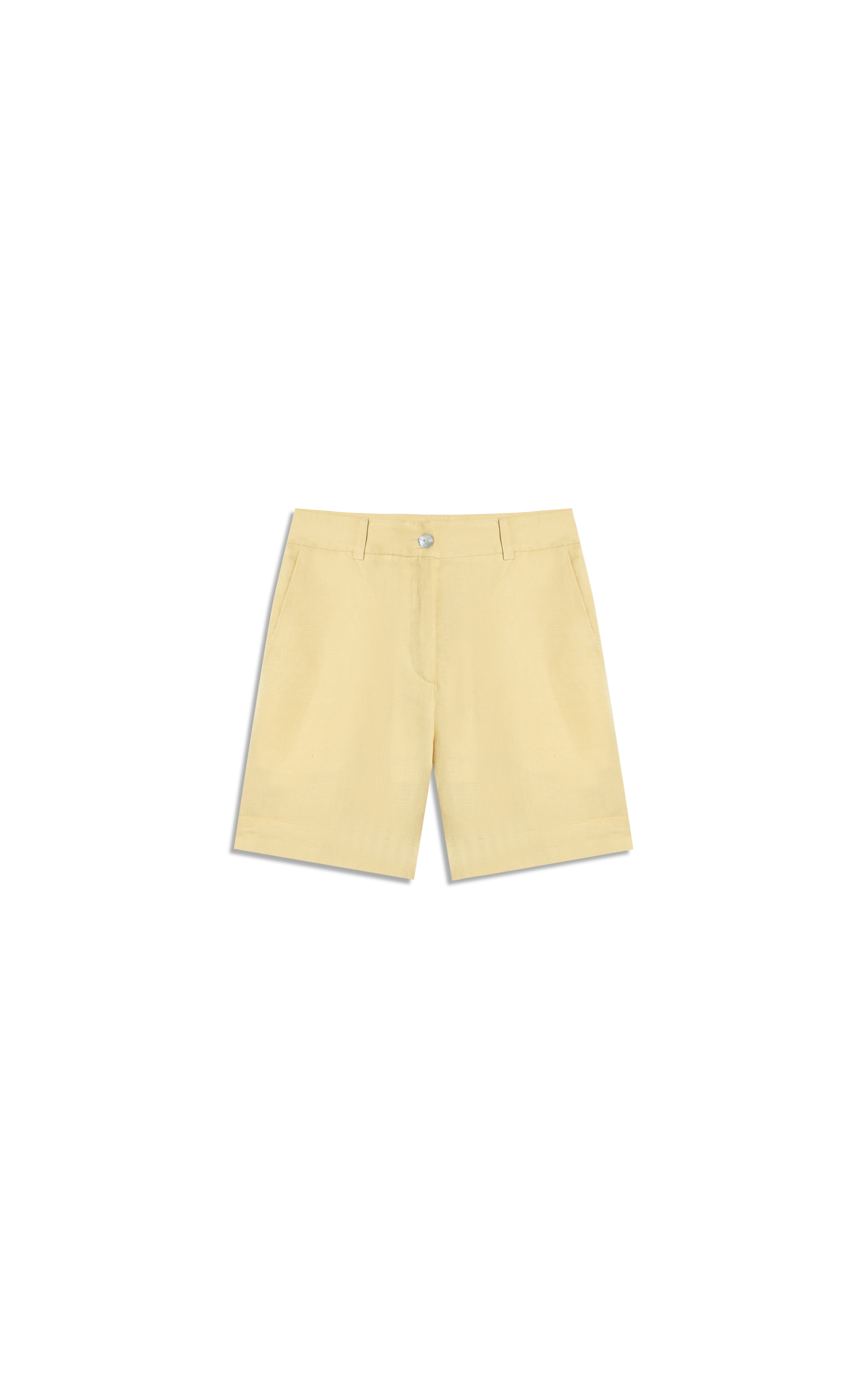 Bermuda Linho  Stanford Amarelo Claro