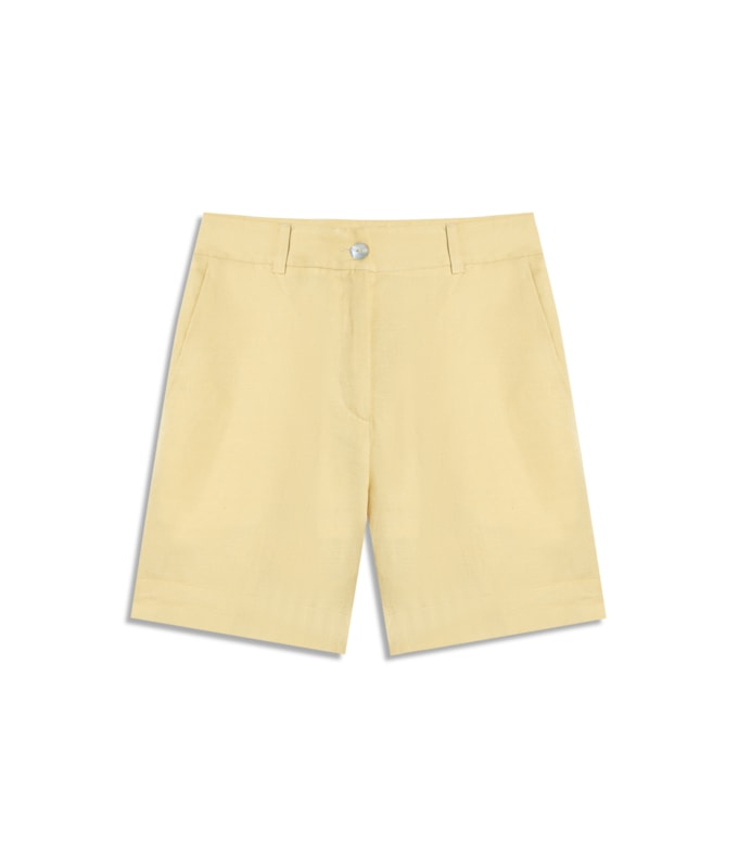 Bermuda Linho  Stanford Amarelo Claro