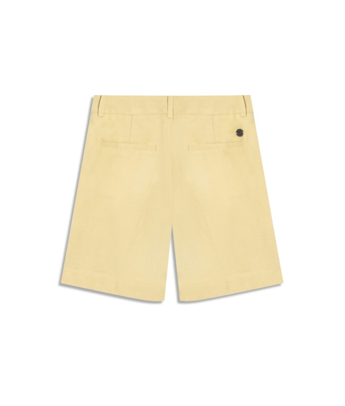 Bermuda Linho  Stanford Amarelo Claro