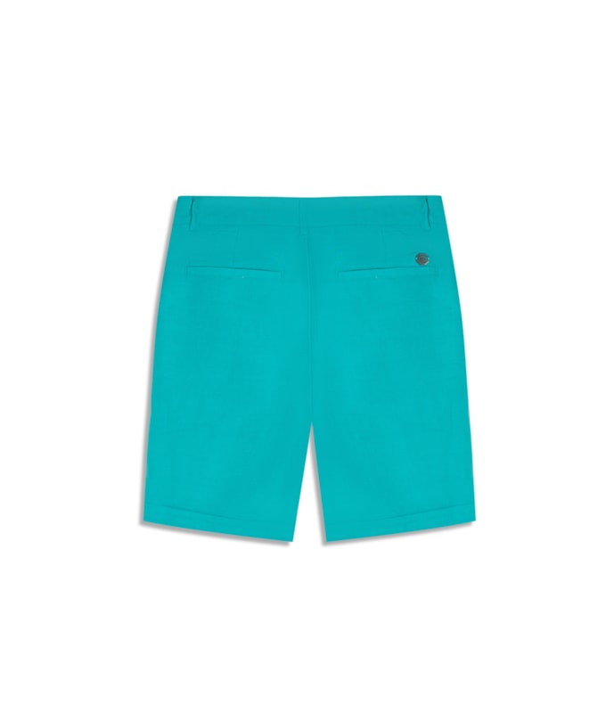 Bermuda Linho  Stanford Azul Piscina