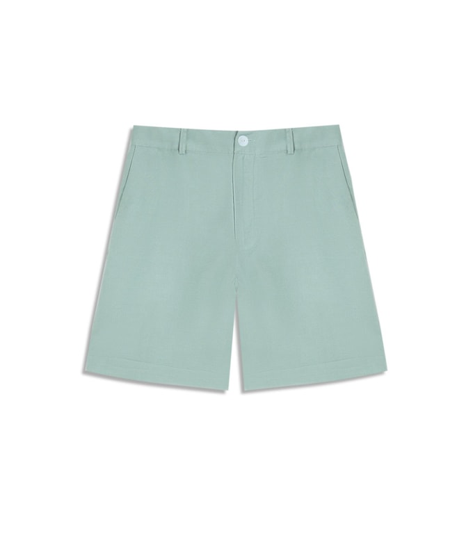 Bermuda Linho  Stanford Verde Claro