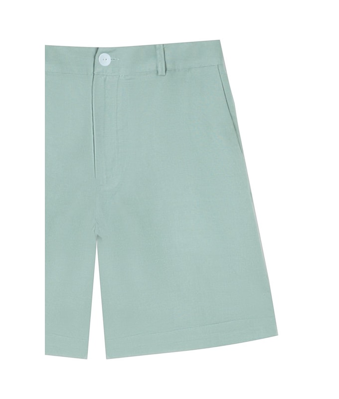 Bermuda Linho  Stanford Verde Claro