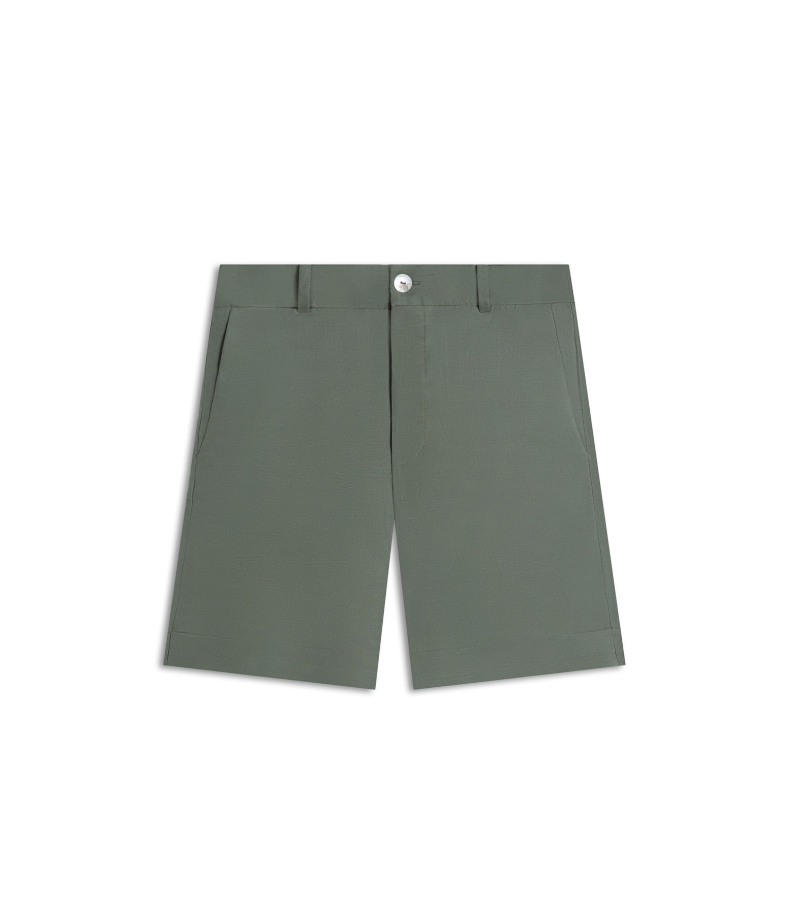 Bermuda Linho  Stanford Verde Militar