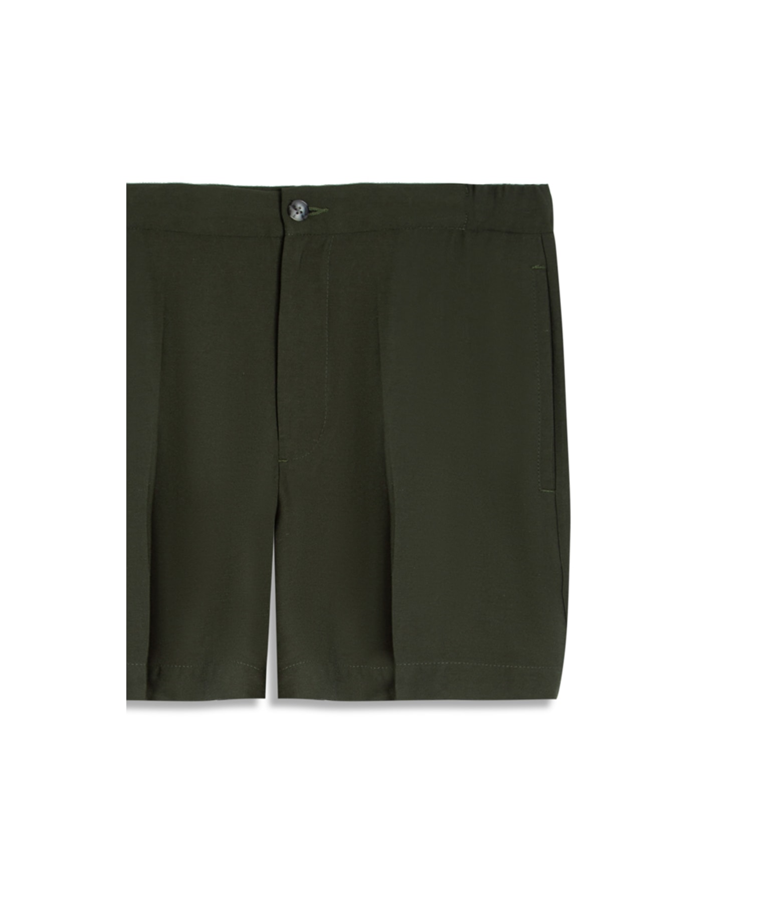 Bermuda Linho  Surf Hawaii Relax Marant Verde Militar
