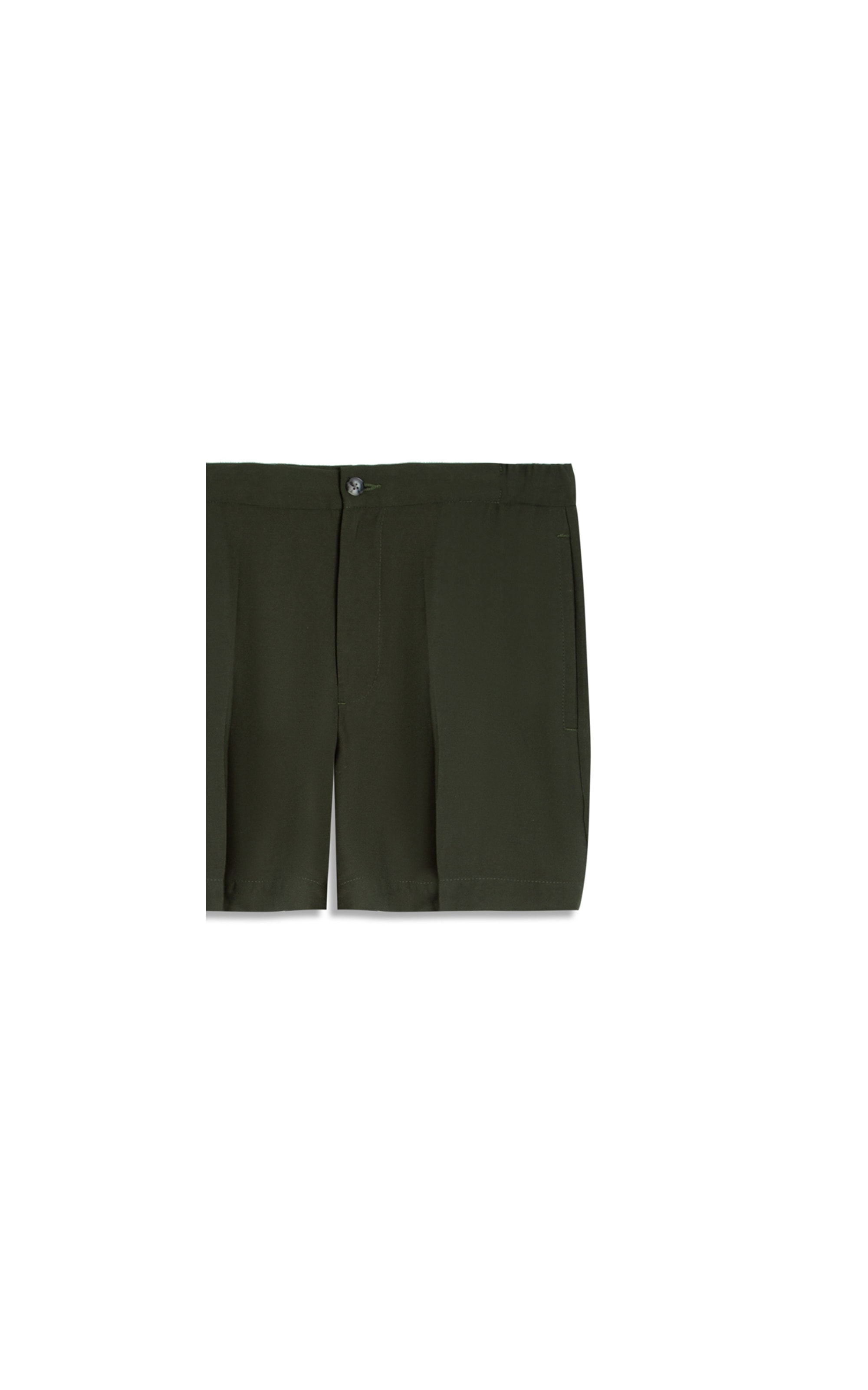 Bermuda Linho  Surf Hawaii Relax Marant Verde Militar