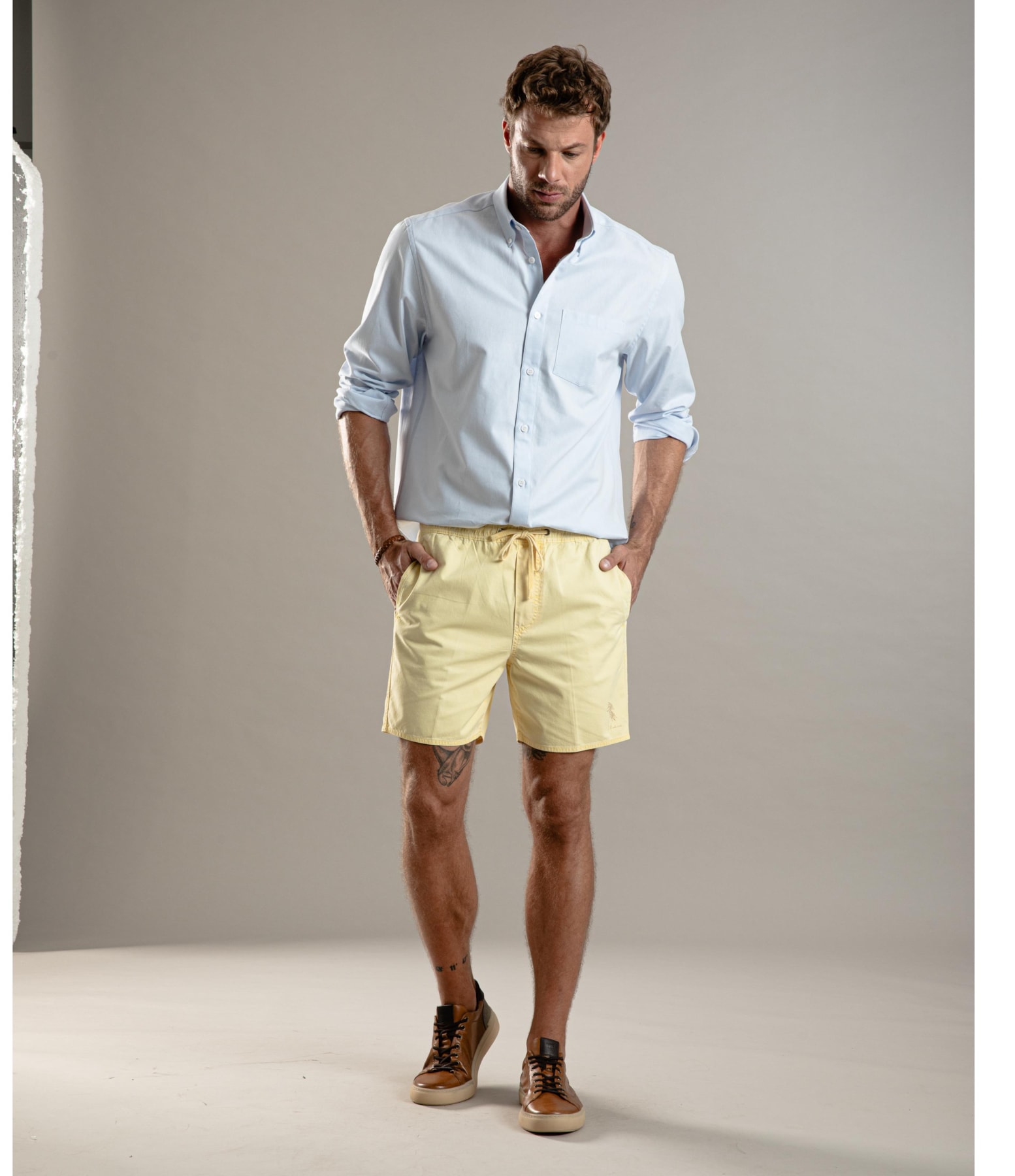 Bermuda Maui Color Twill Amarelo