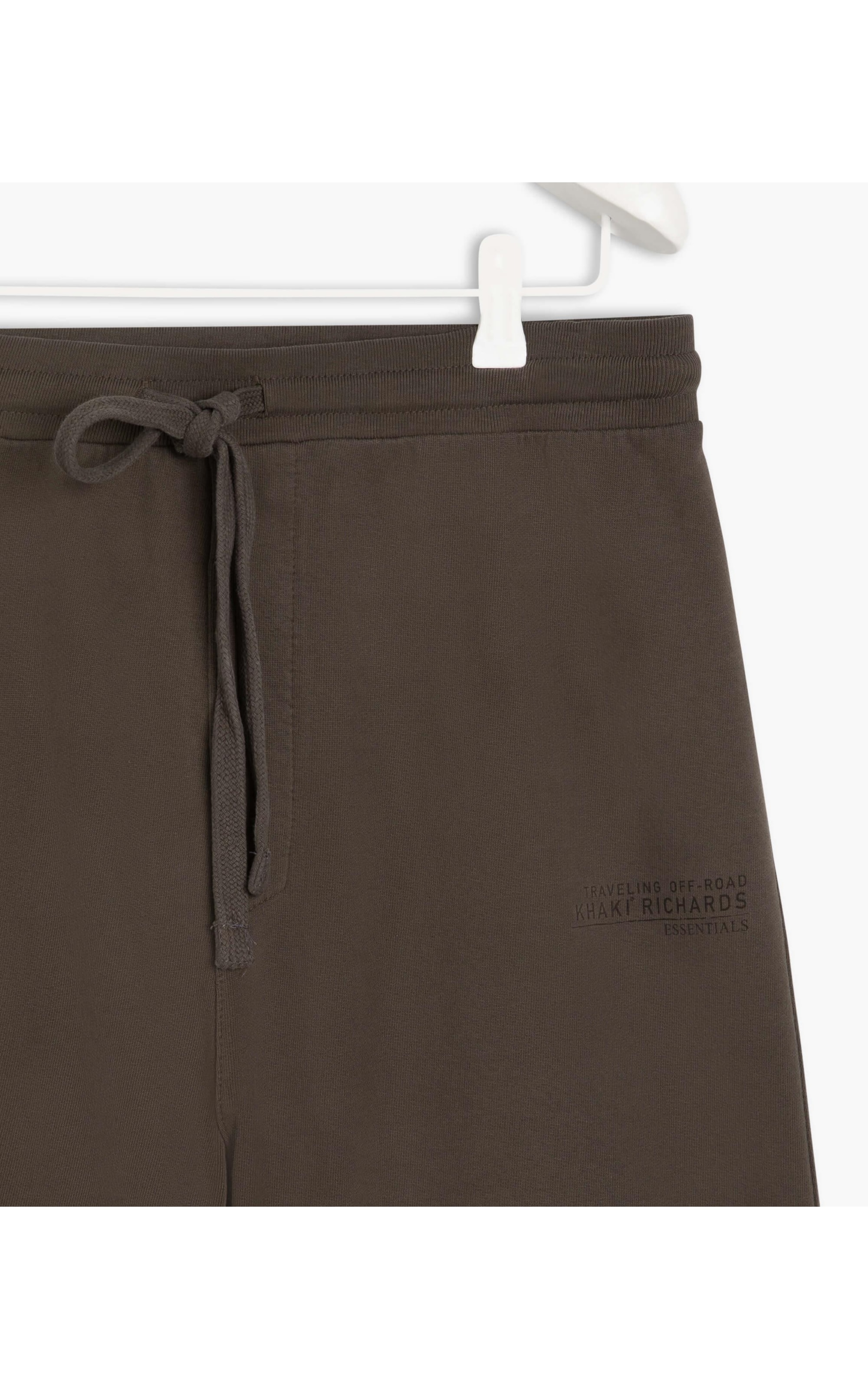 Bermuda Moletom Khaki Essentials Tabaco