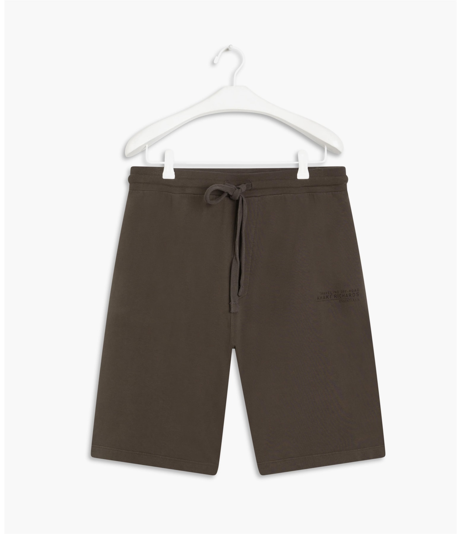 Bermuda Moletom Khaki Essentials Tabaco