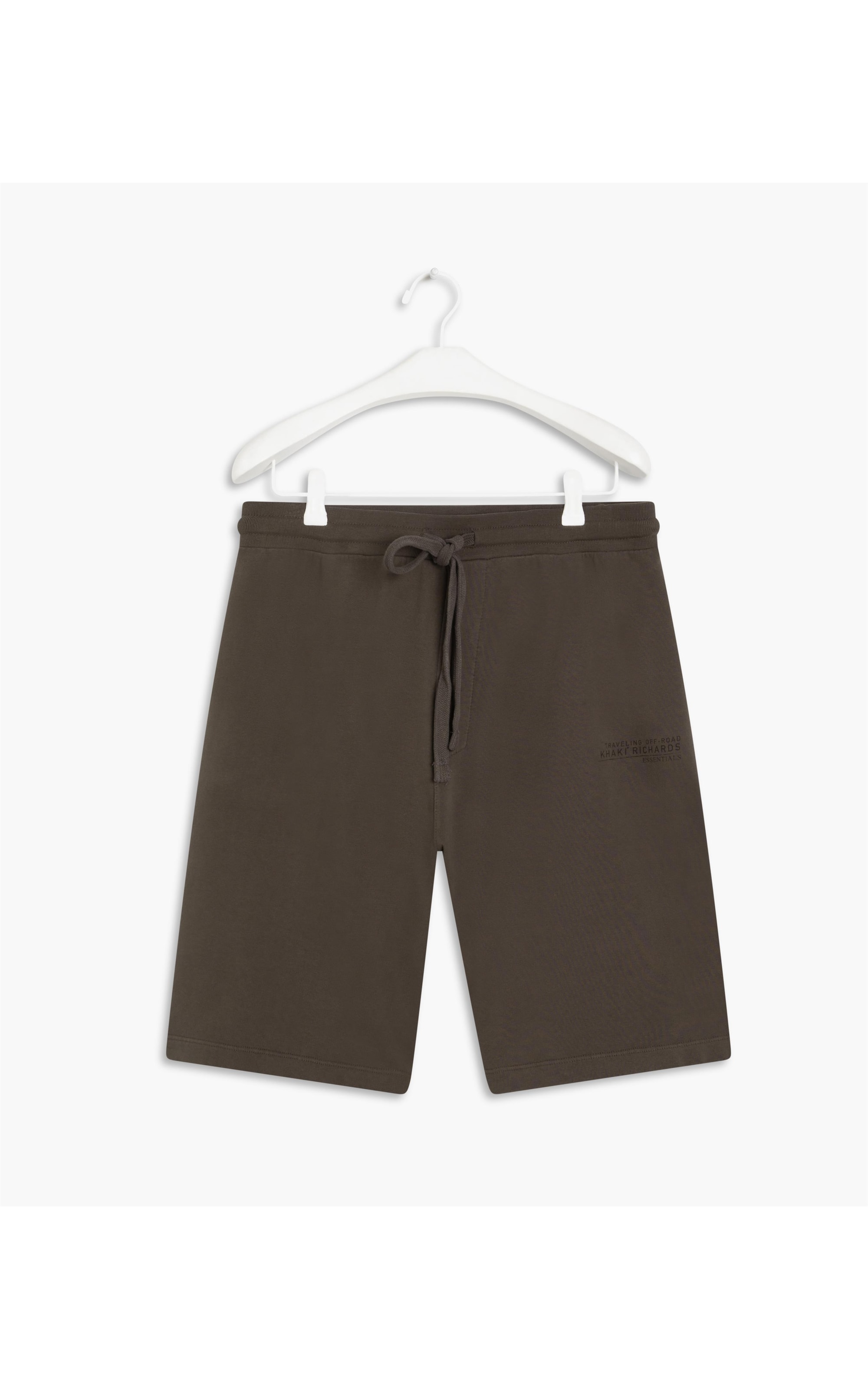 Bermuda Moletom Khaki Essentials Tabaco