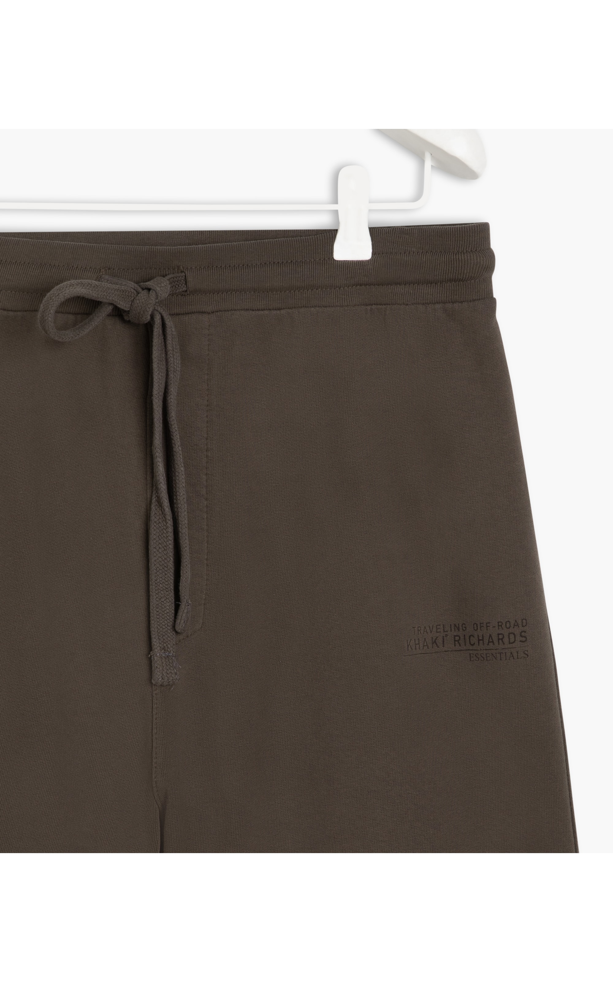 Bermuda Moletom Khaki Essentials Tabaco