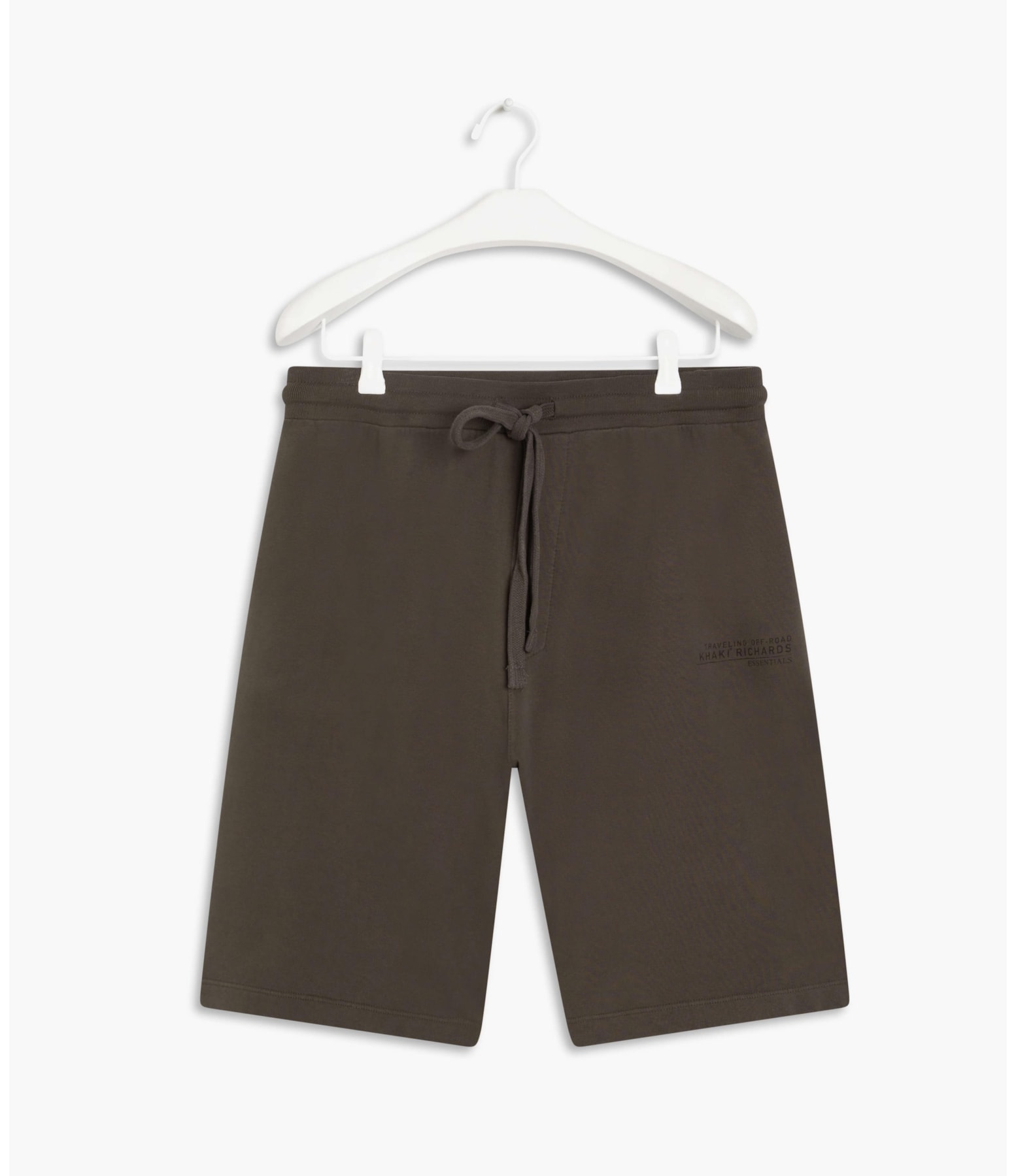 Bermuda Moletom Khaki Essentials Tabaco
