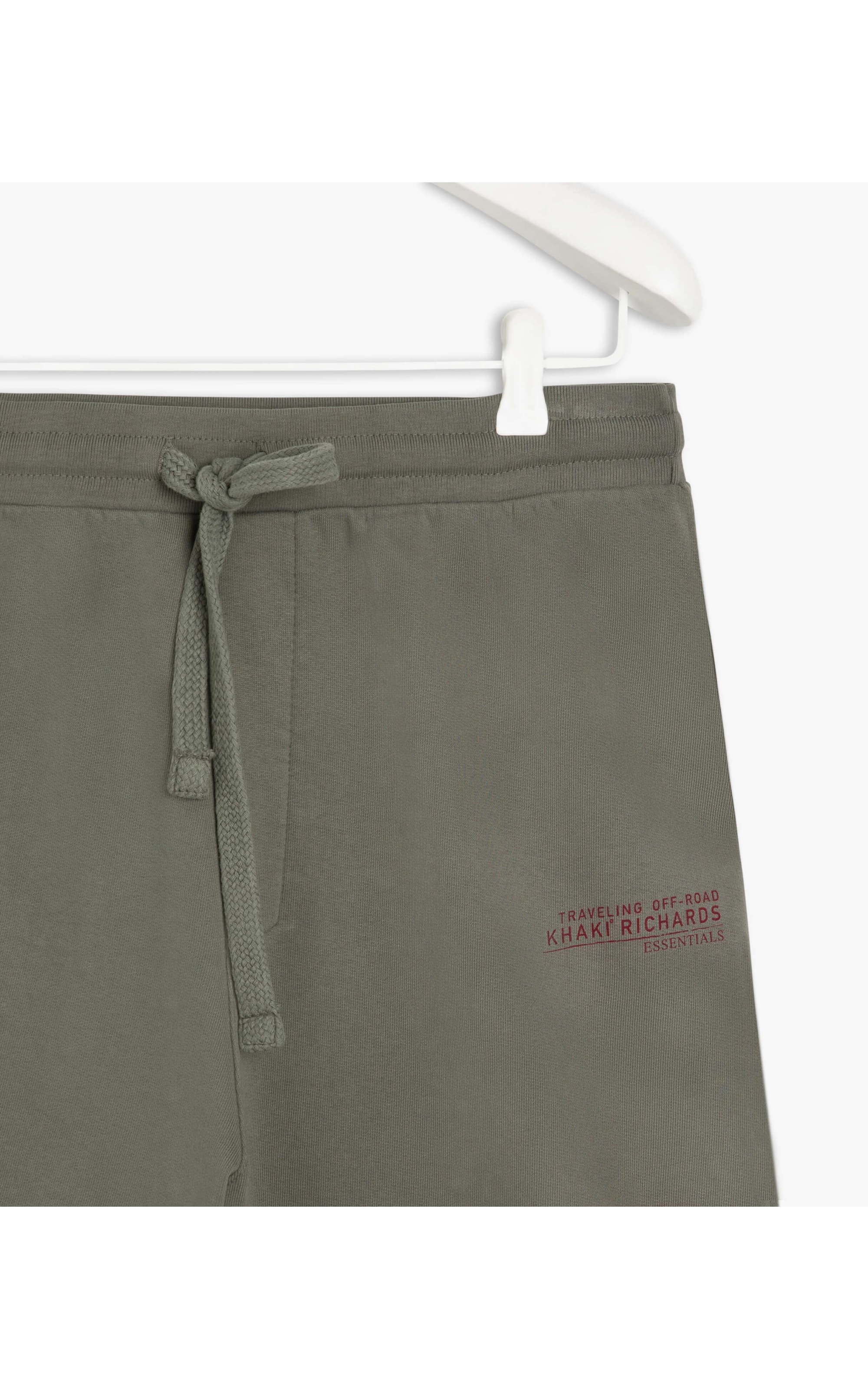 Bermuda Moletom Khaki Essentials Verde Escuro
