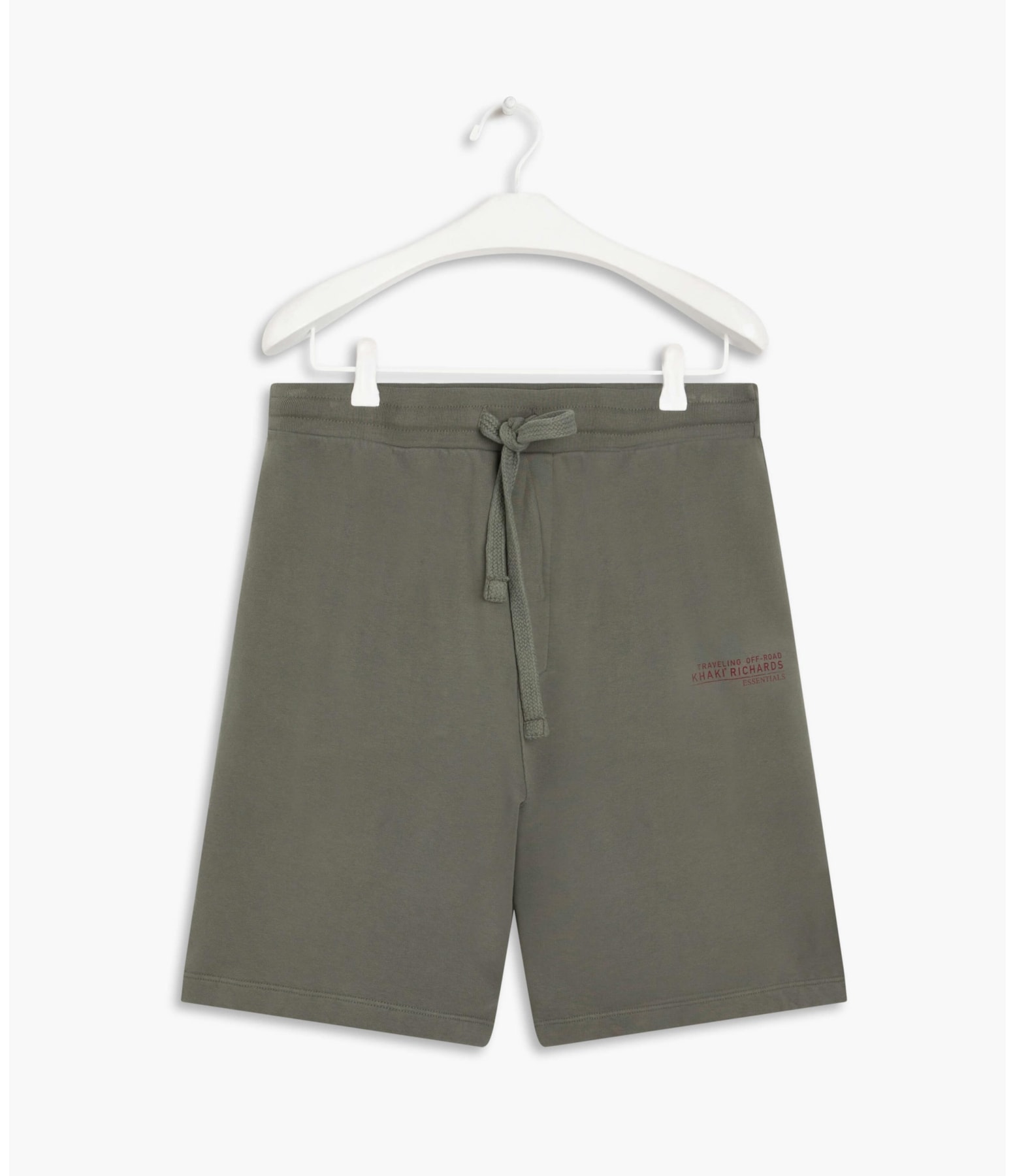 Bermuda Moletom Khaki Essentials Verde Escuro