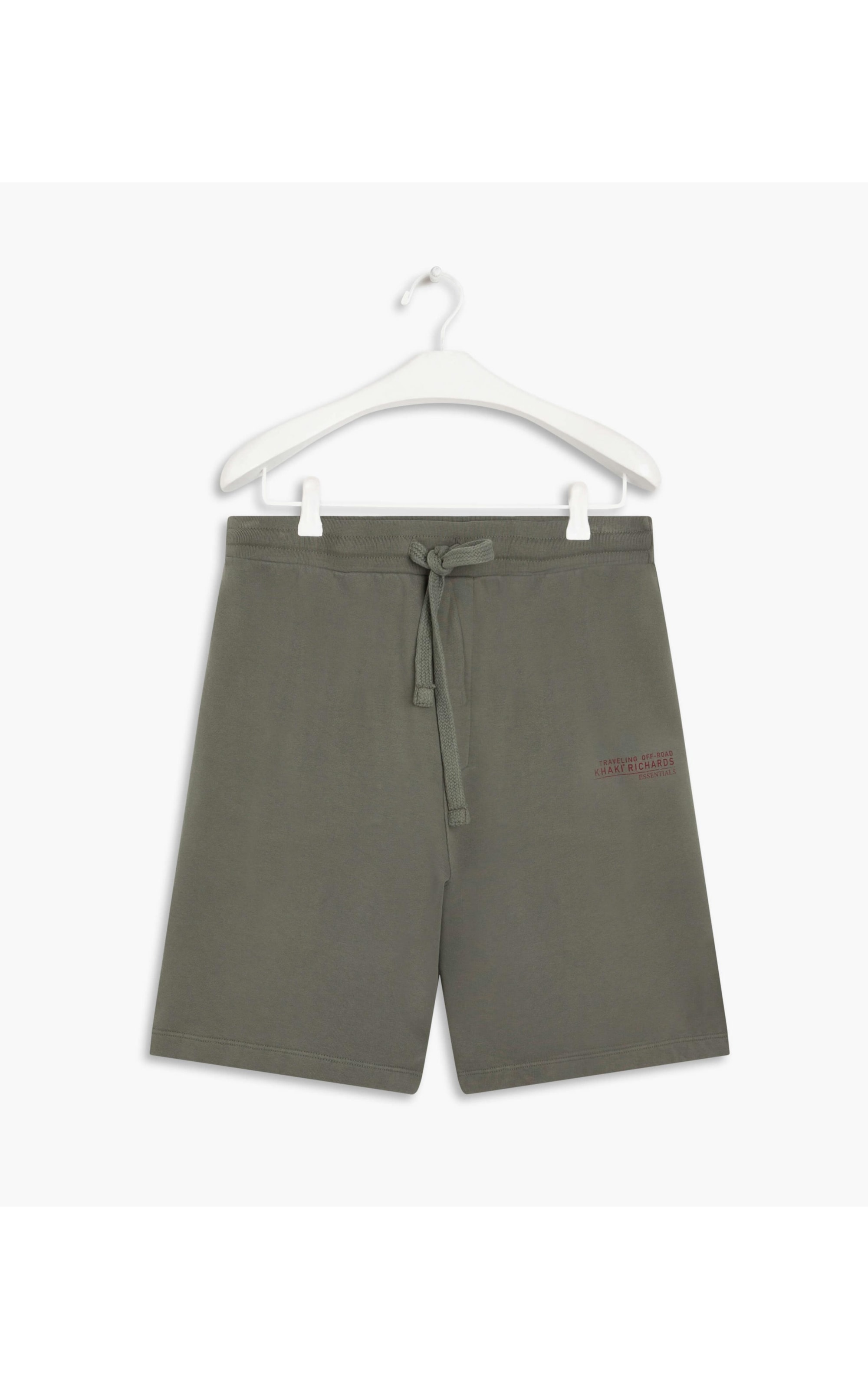 Bermuda Moletom Khaki Essentials Verde Escuro