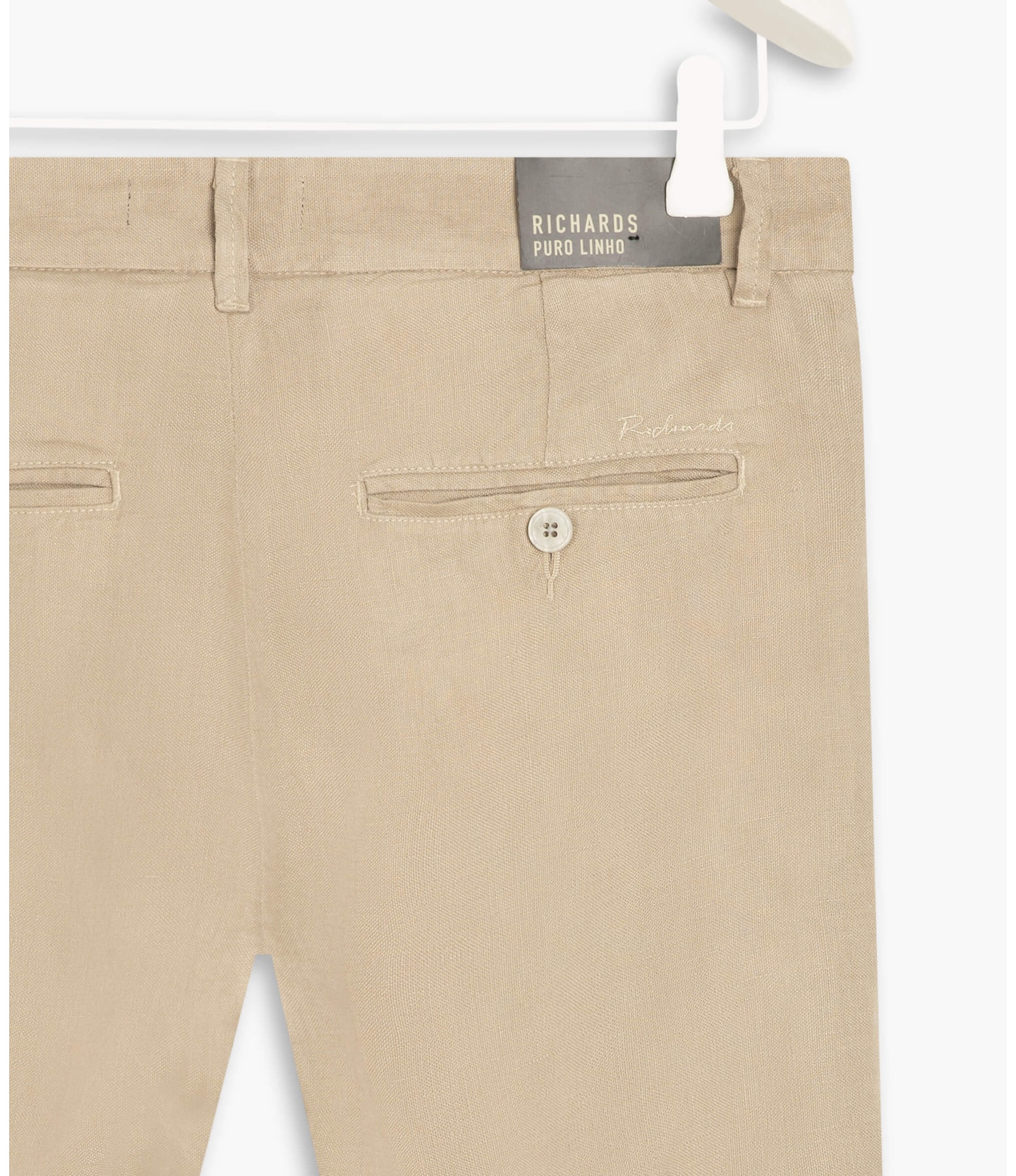 Bermuda  Puro Linho Chino Li Areia