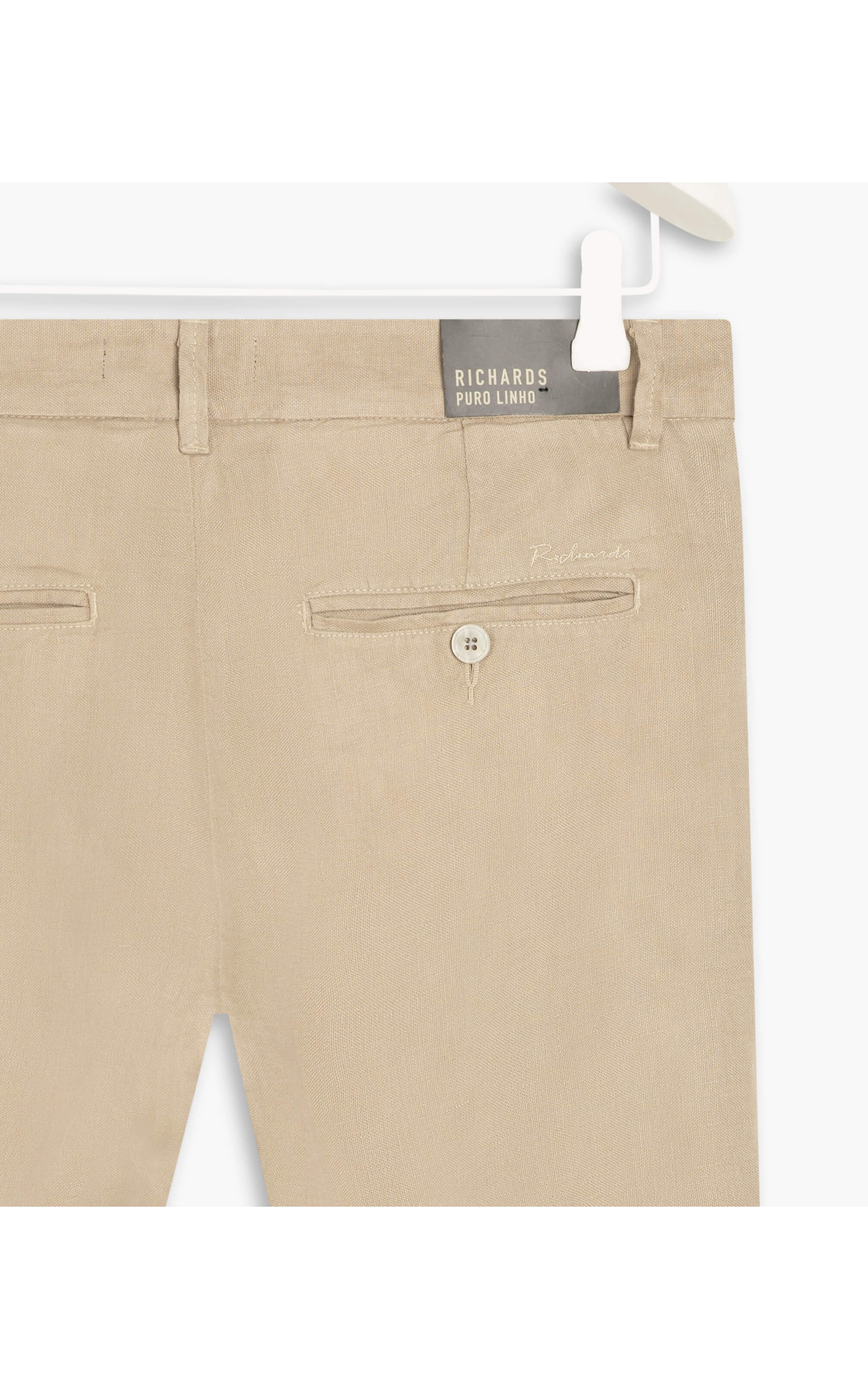 Bermuda  Puro Linho Chino Li Areia