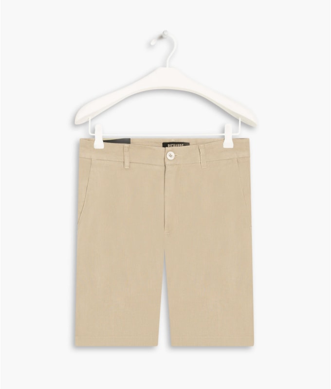 Bermuda  Puro Linho Chino Li Areia