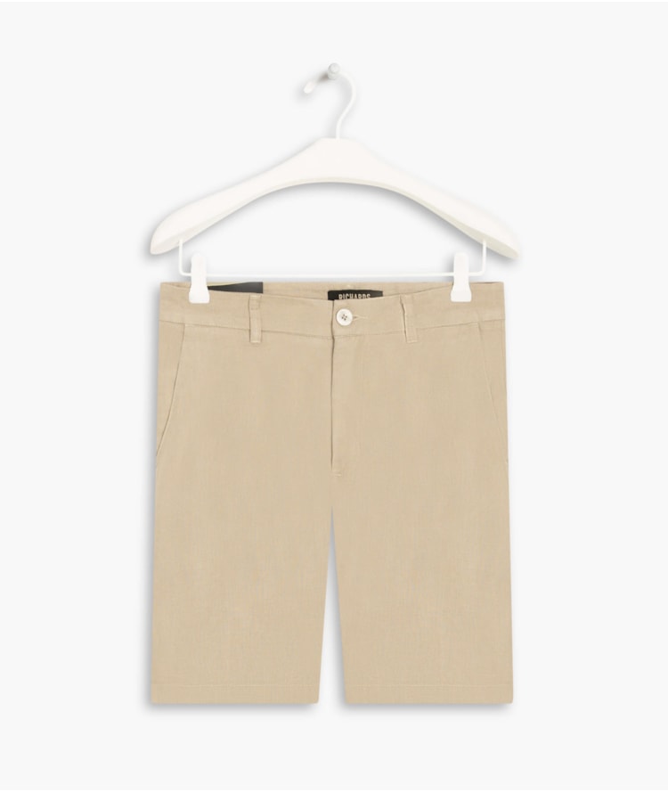 Bermuda  Puro Linho Chino Li Areia