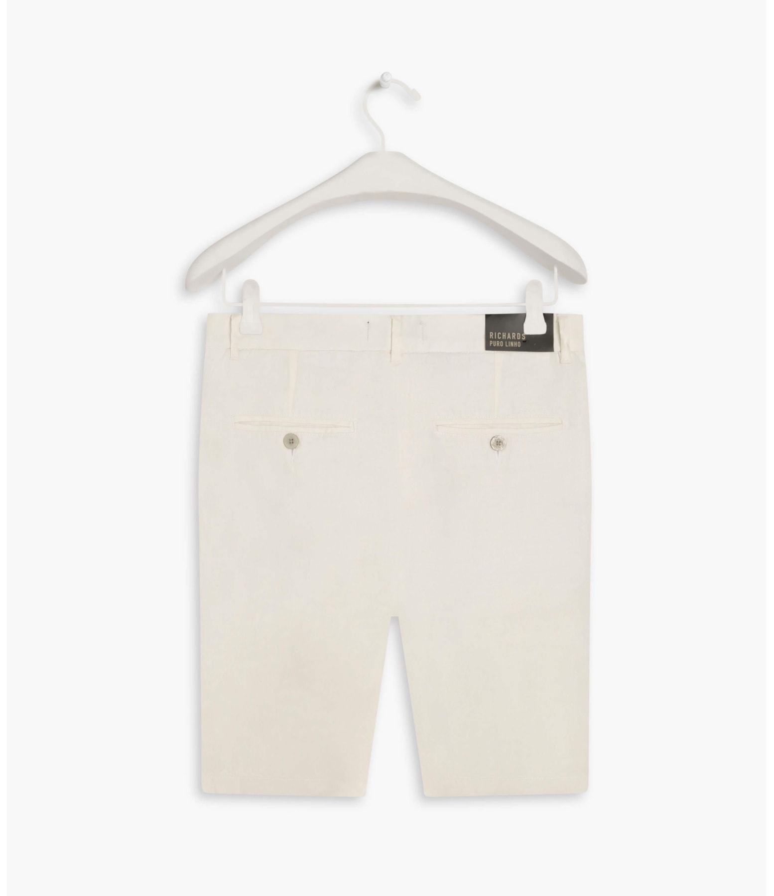 Bermuda  Puro Linho Chino Li Branco