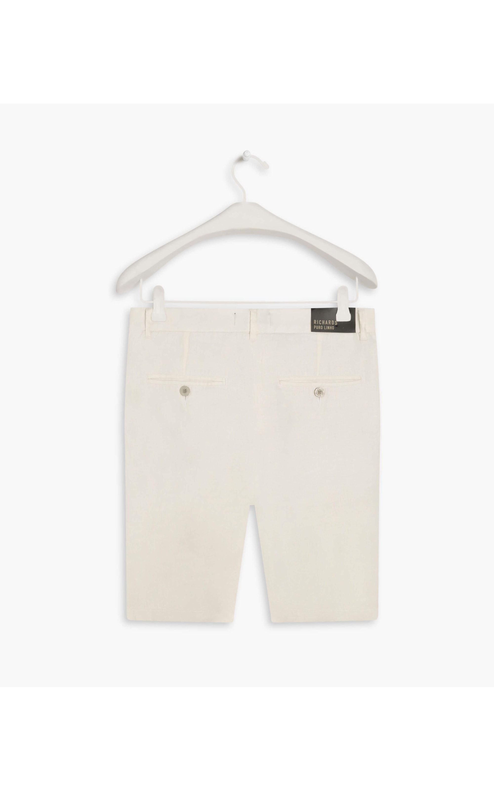 Bermuda  Puro Linho Chino Li Branco