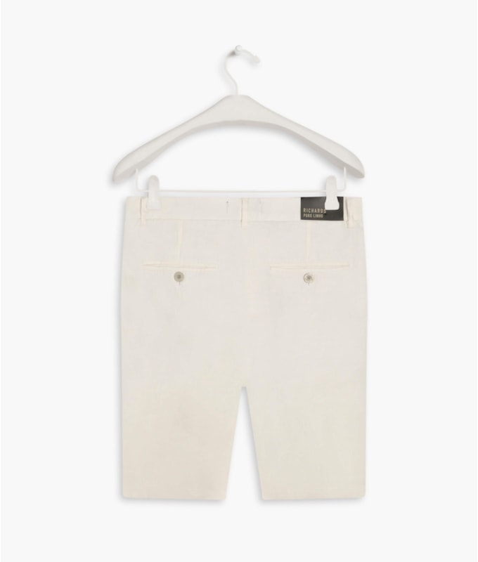 Bermuda  Puro Linho Chino Li Branco